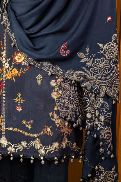 Sana Safinaz | Muzlin Winter 25 | M253-002B - Casual Dress - available at Maria Faisal in UK and USA.