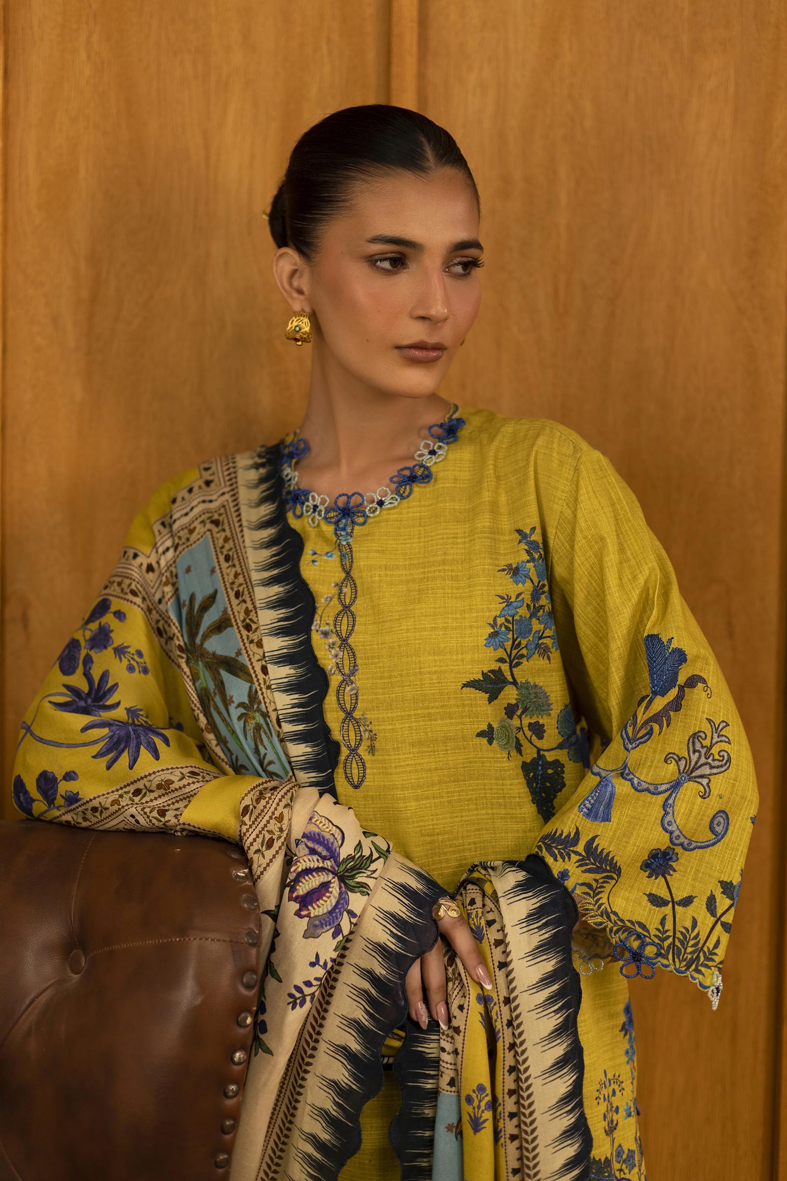 Sana Safinaz | Muzlin Winter 25 | M253-004A - Casual Dress - available at Maria Faisal in UK and USA.