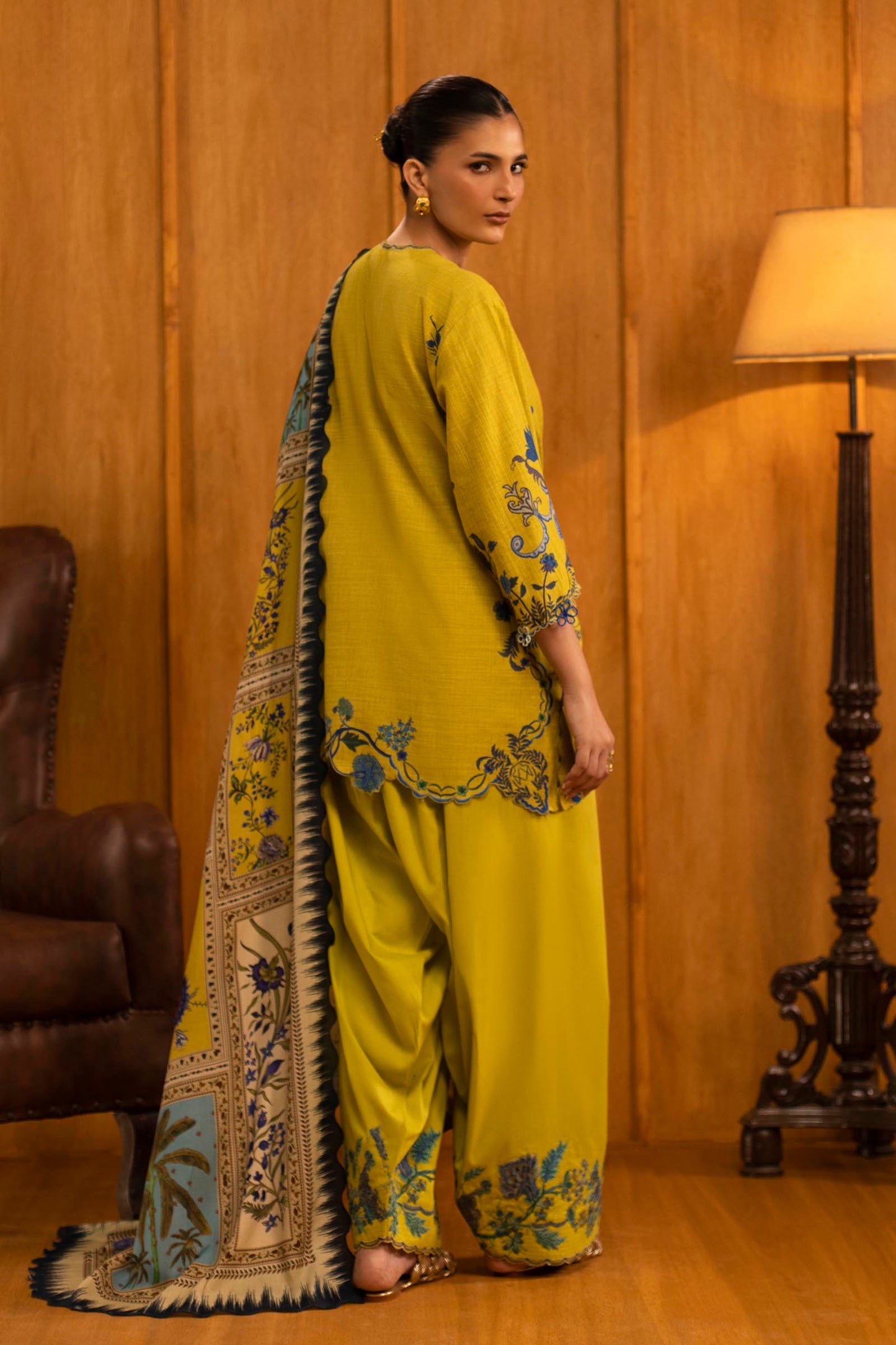 Sana Safinaz | Muzlin Winter 25 | M253-004A - Casual Dress - available at Maria Faisal in UK and USA.