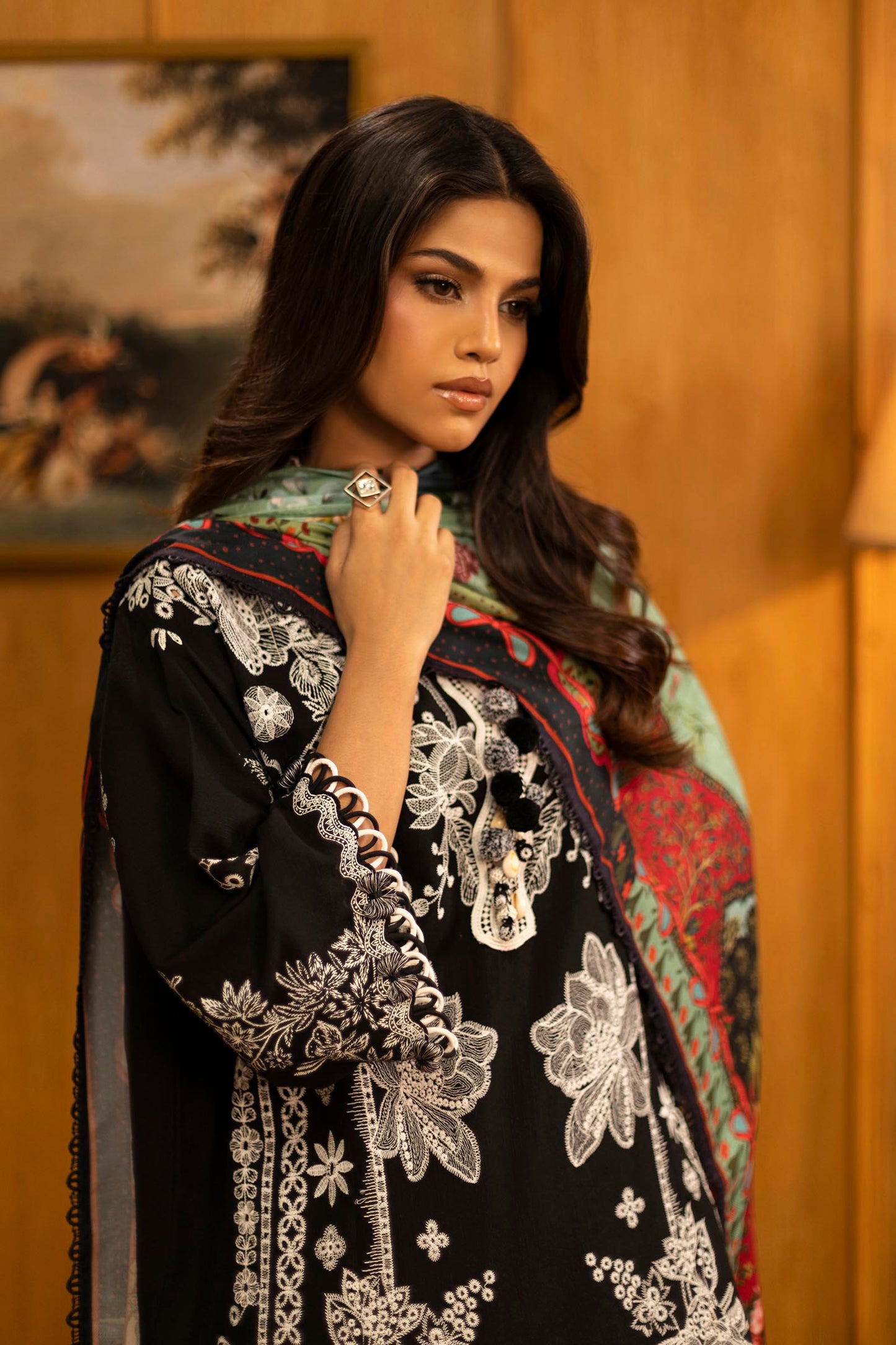Sana Safinaz | Muzlin Winter 25 | M253-005A - Casual Dress - available at Maria Faisal in UK and USA.