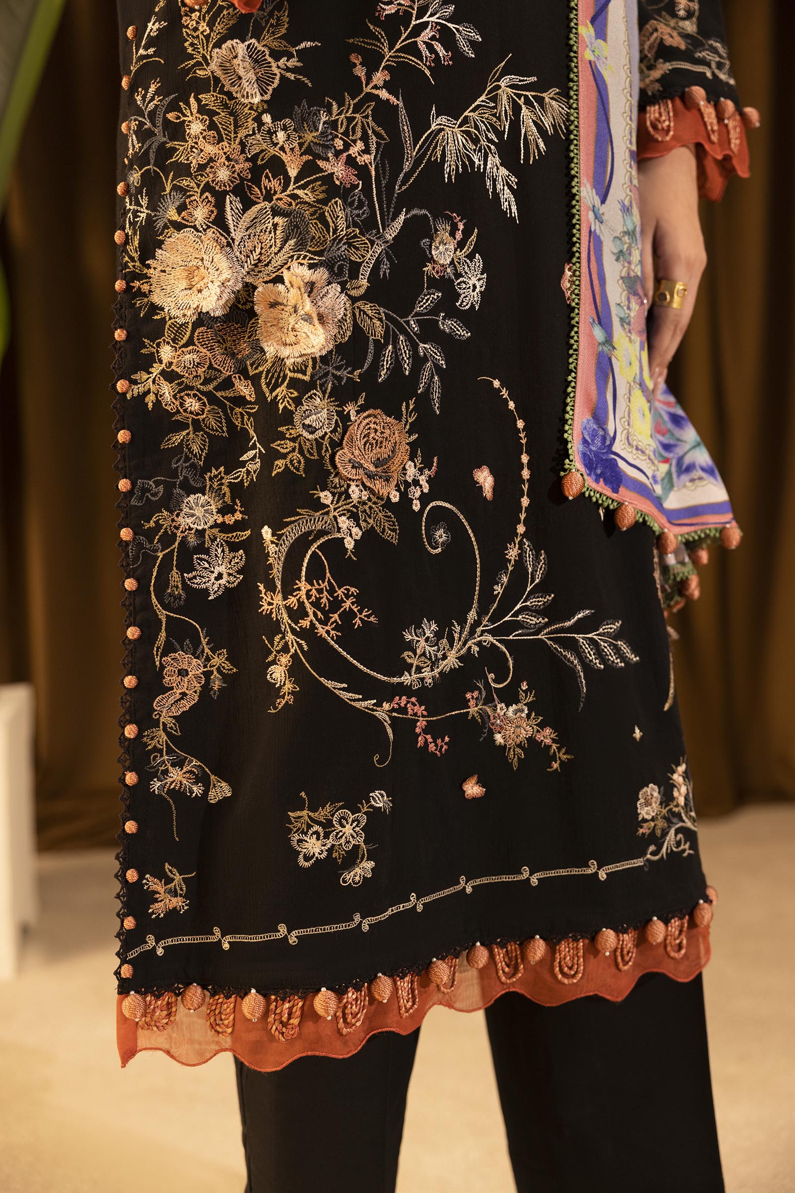 Sana Safinaz | Muzlin Winter 25 | M253-006A - Casual Dress - available at Maria Faisal in UK and USA.