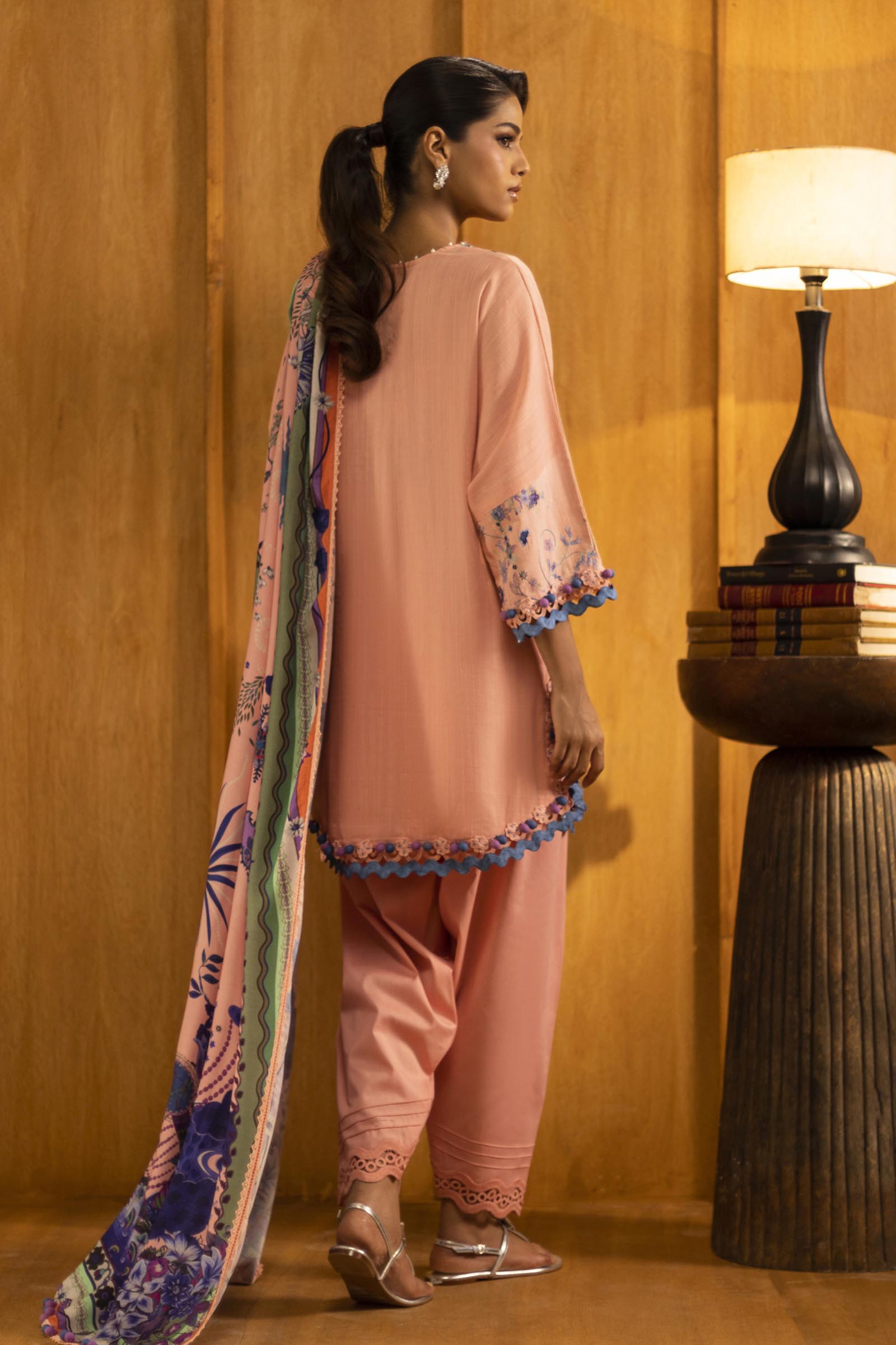 Sana Safinaz | Muzlin Winter 25 | M253-006B - Casual Dress - available at Maria Faisal in UK and USA.