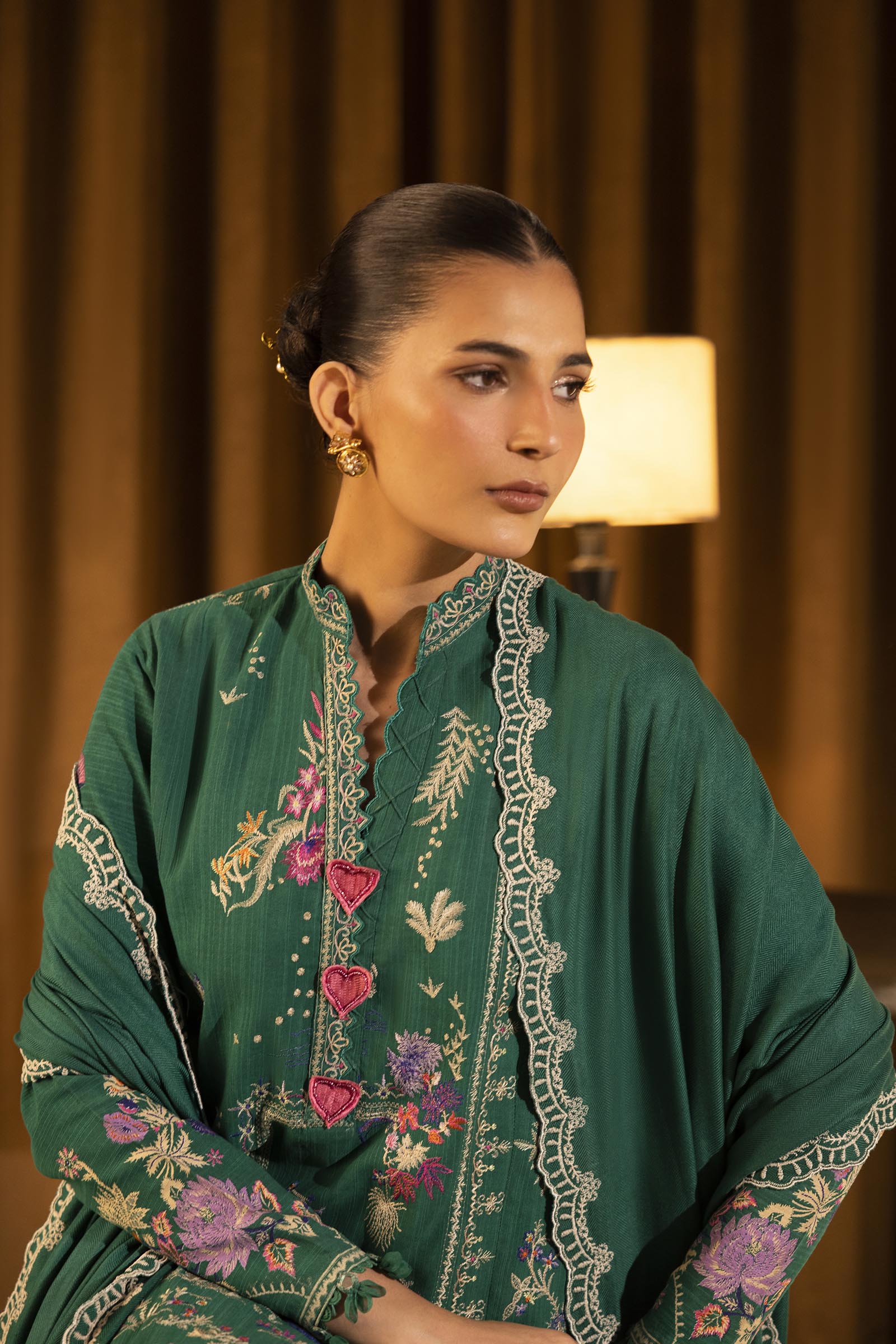 Sana Safinaz | Muzlin Winter 25 | M253-007A - Casual Dress - available at Maria Faisal in UK and USA.