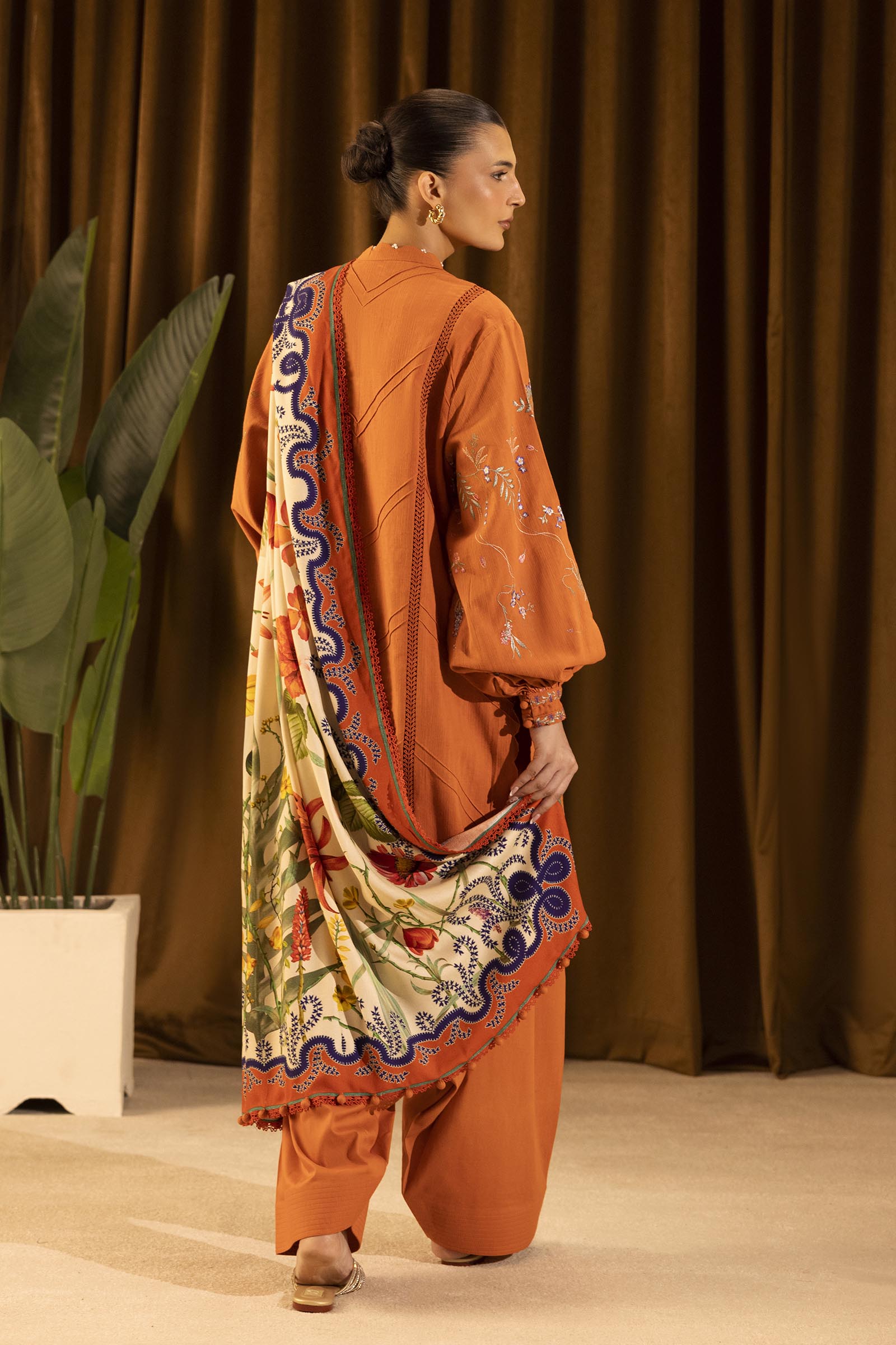 Sana Safinaz | Muzlin Winter 25 | M253-009B - Casual Dress - available at Maria Faisal in UK and USA.