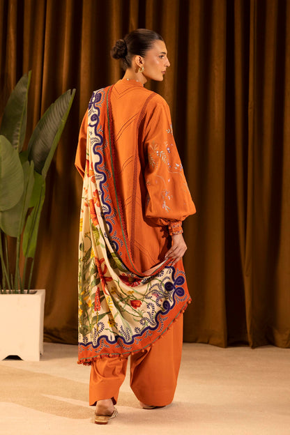 Sana Safinaz | Muzlin Winter 25 | M253-009B - Casual Dress - available at Maria Faisal in UK and USA.