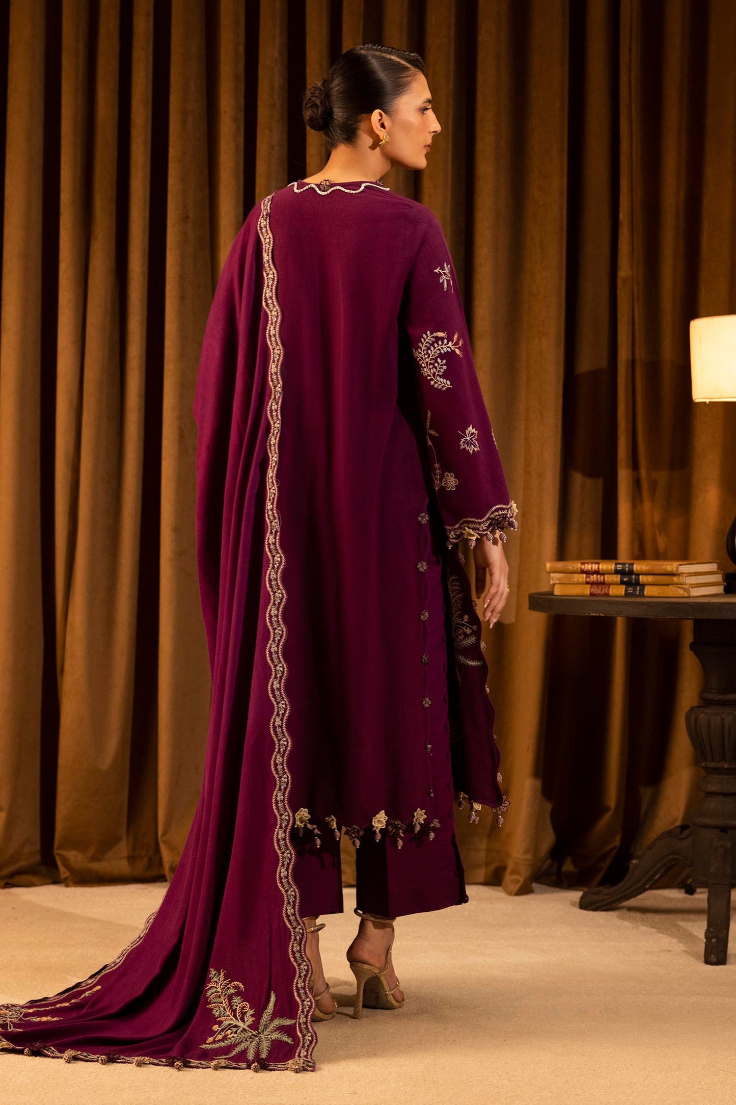 Sana Safinaz | Muzlin Winter 25 | 011B - Casual Dress - available at Maria Faisal in UK and USA.
