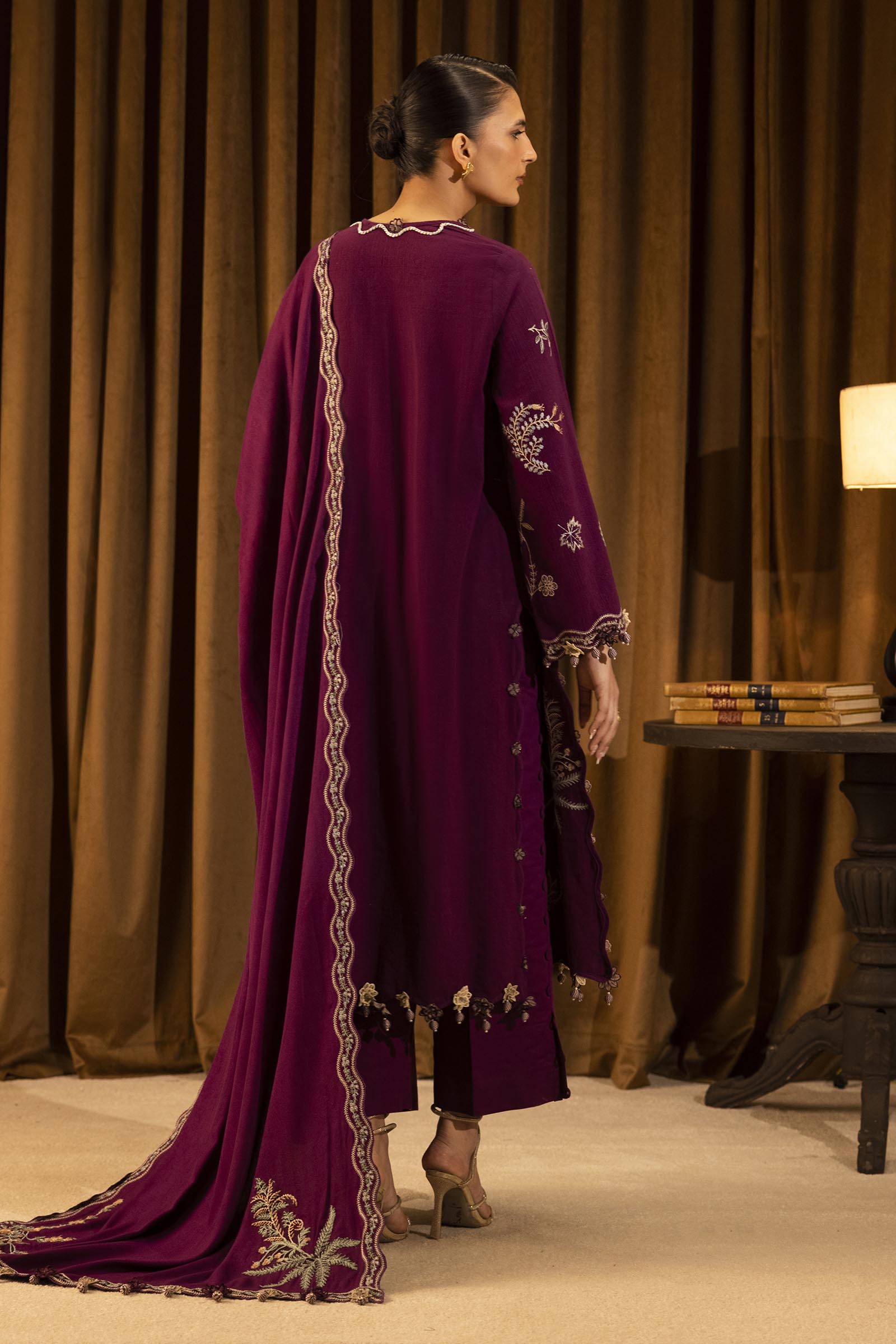 Sana Safinaz | Muzlin Winter 25 | 011B - Casual Dress - available at Maria Faisal in UK and USA.