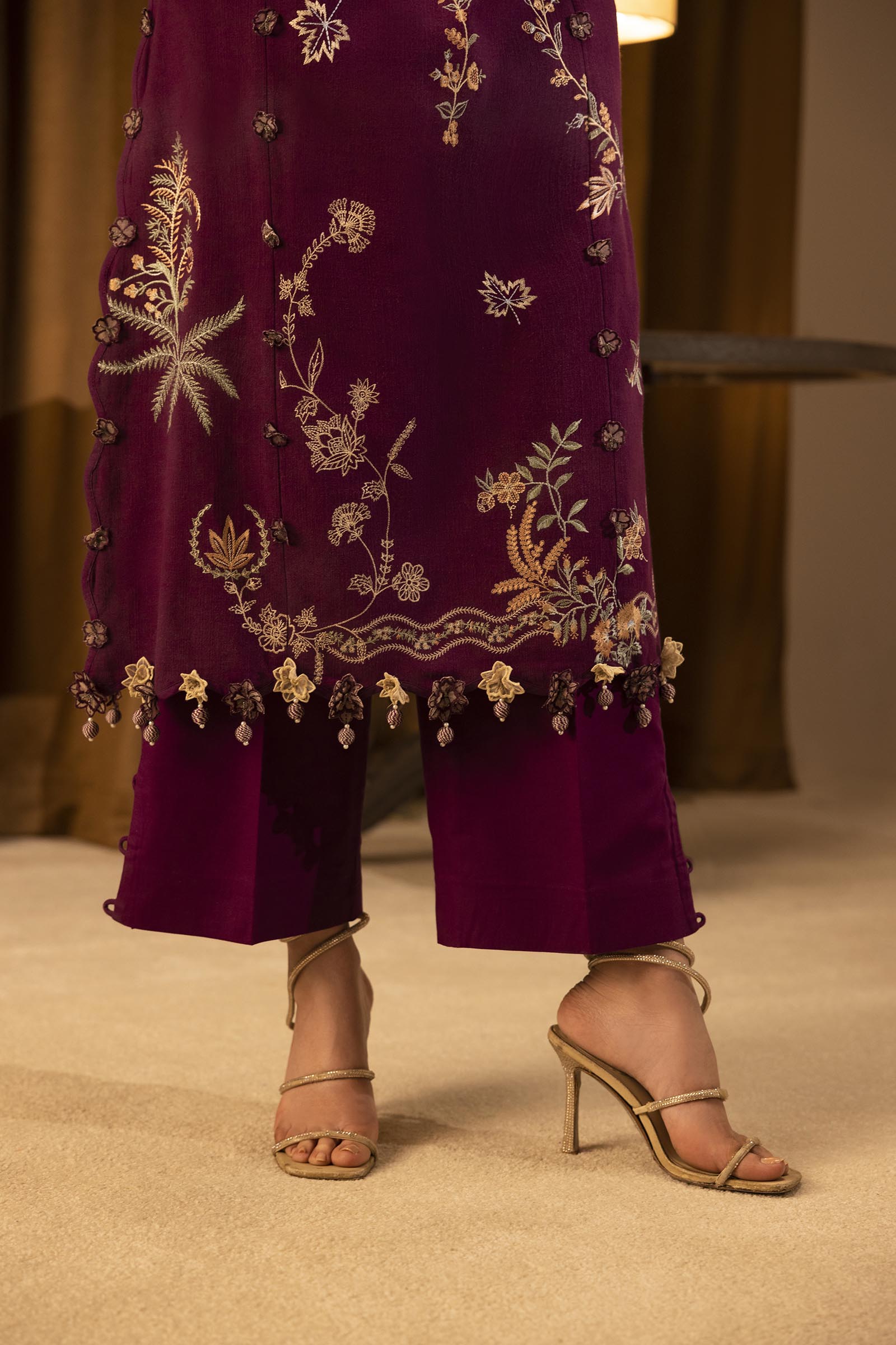 Sana Safinaz | Muzlin Winter 25 | 011B - Casual Dress - available at Maria Faisal in UK and USA.