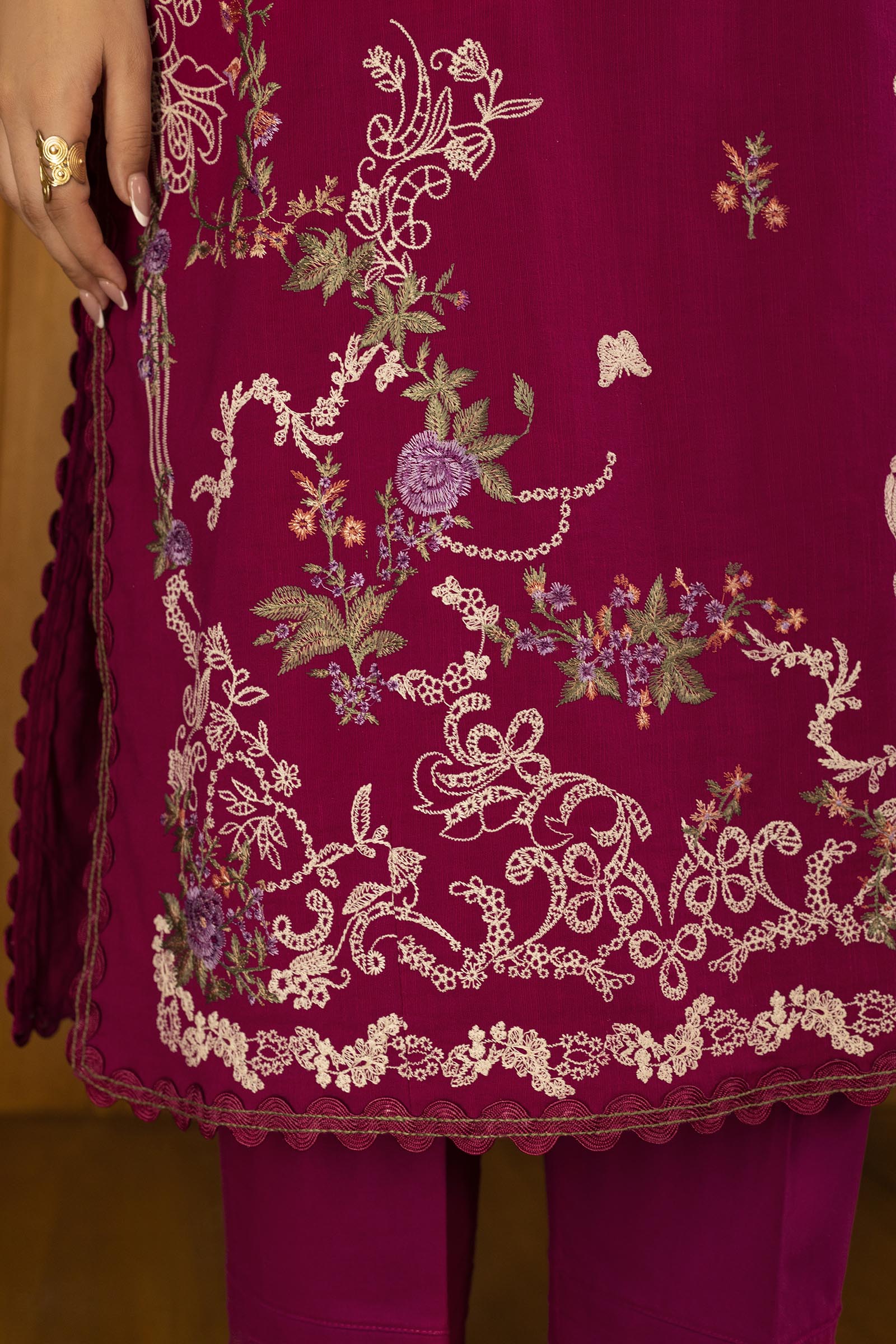 Sana Safinaz | Muzlin Winter 25 | 012A - Casual Dress - available at Maria Faisal in UK and USA.