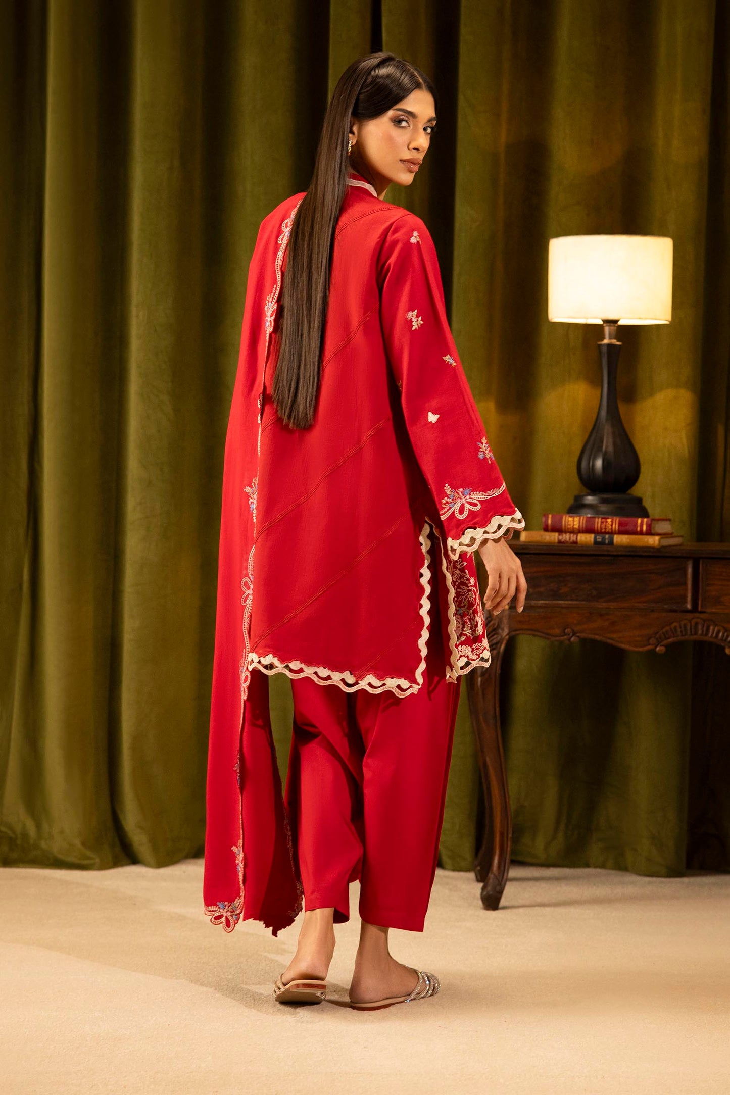 Sana Safinaz | Muzlin Winter 25 | 012B - Casual Dress - available at Maria Faisal in UK and USA.