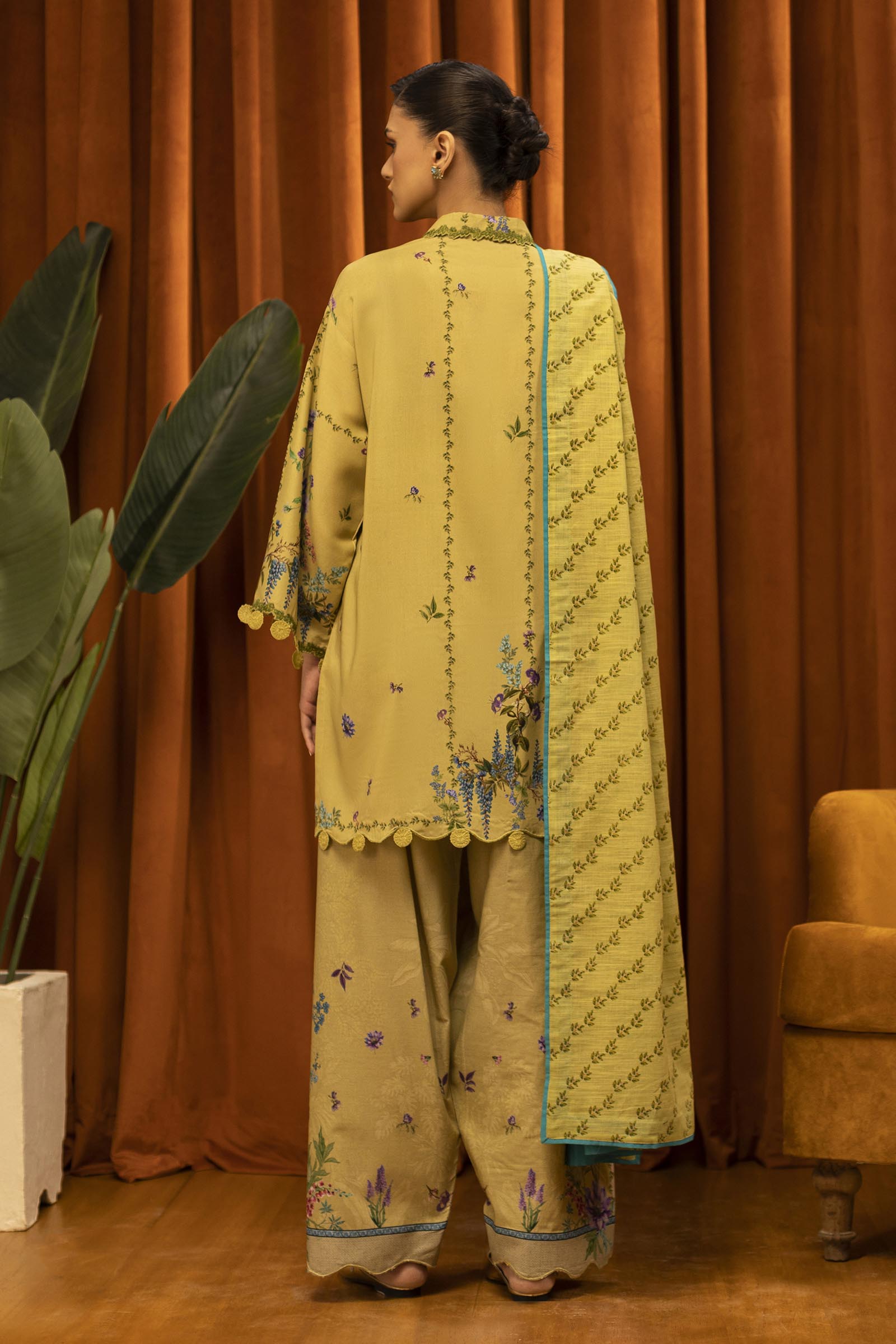 Sana Safinaz | Muzlin Winter 25 | 013A - Casual Dress - available at Maria Faisal in UK and USA.