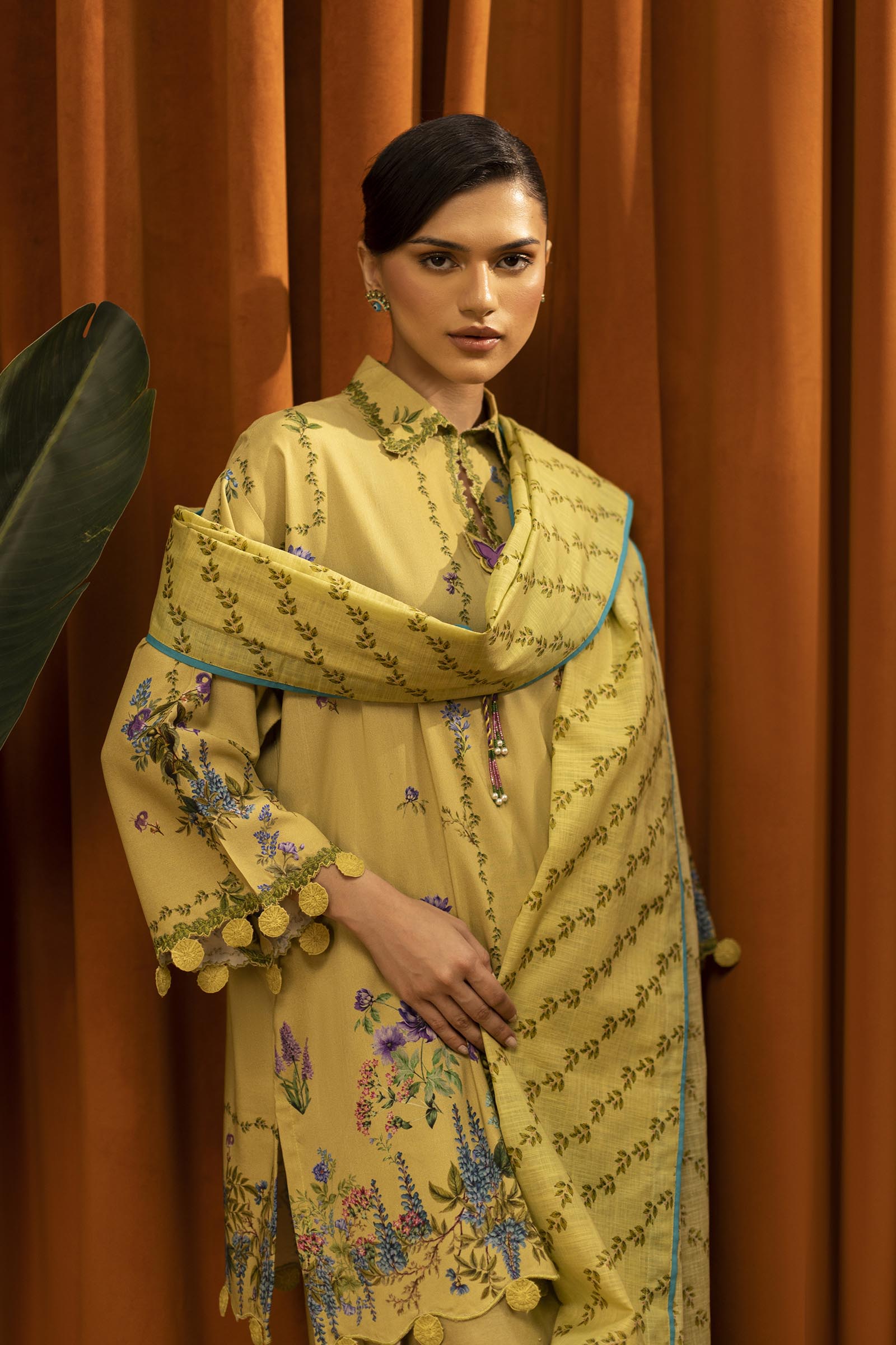 Sana Safinaz | Muzlin Winter 25 | 013A - Casual Dress - available at Maria Faisal in UK and USA.