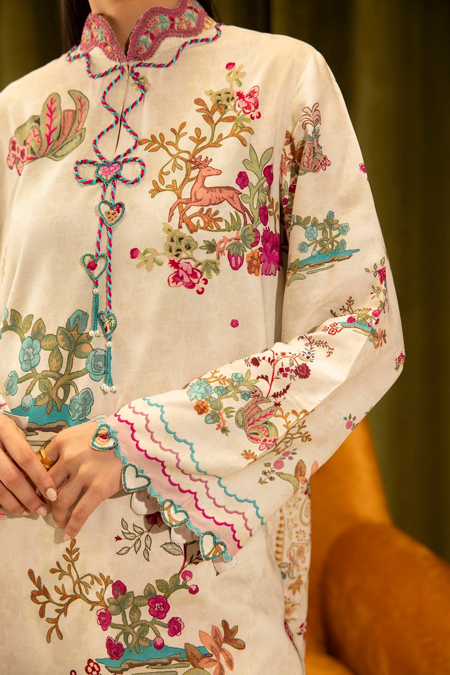 Sana Safinaz | Muzlin Winter 25 | 014A - Casual Dress - available at Maria Faisal in UK and USA.