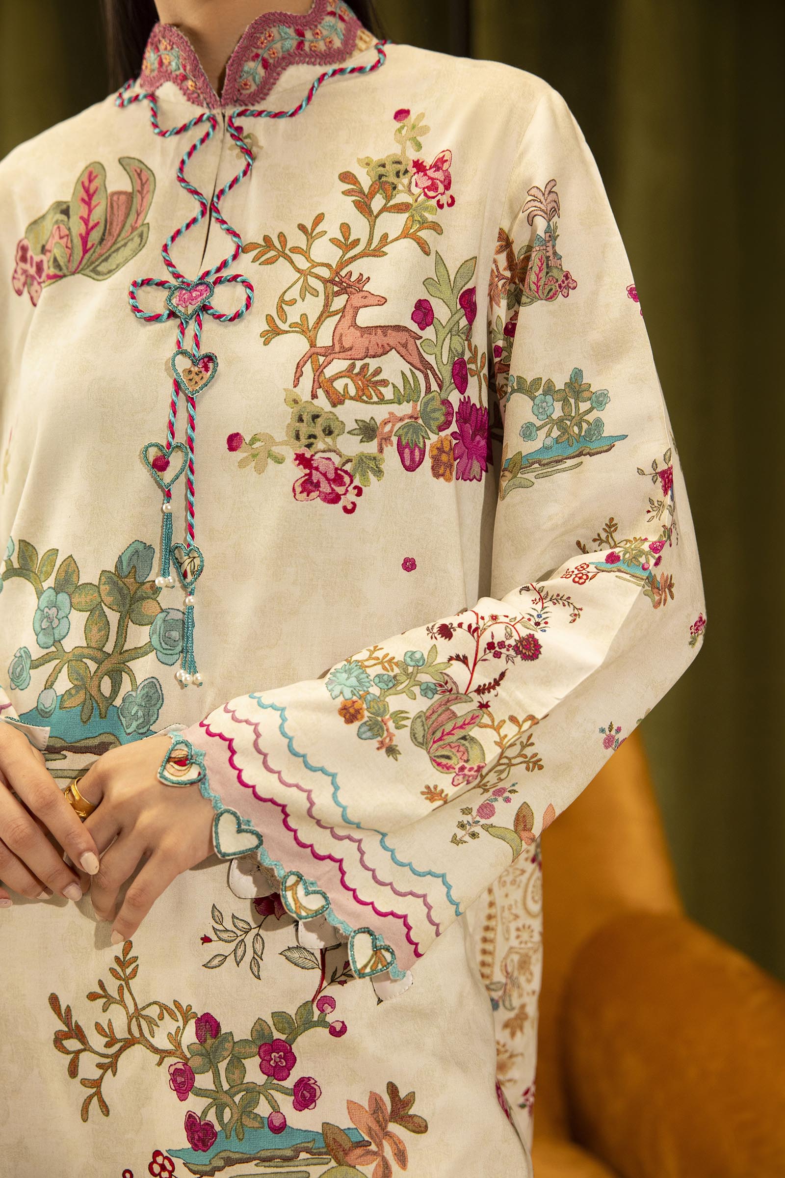 Sana Safinaz | Muzlin Winter 25 | 014A - Casual Dress - available at Maria Faisal in UK and USA.