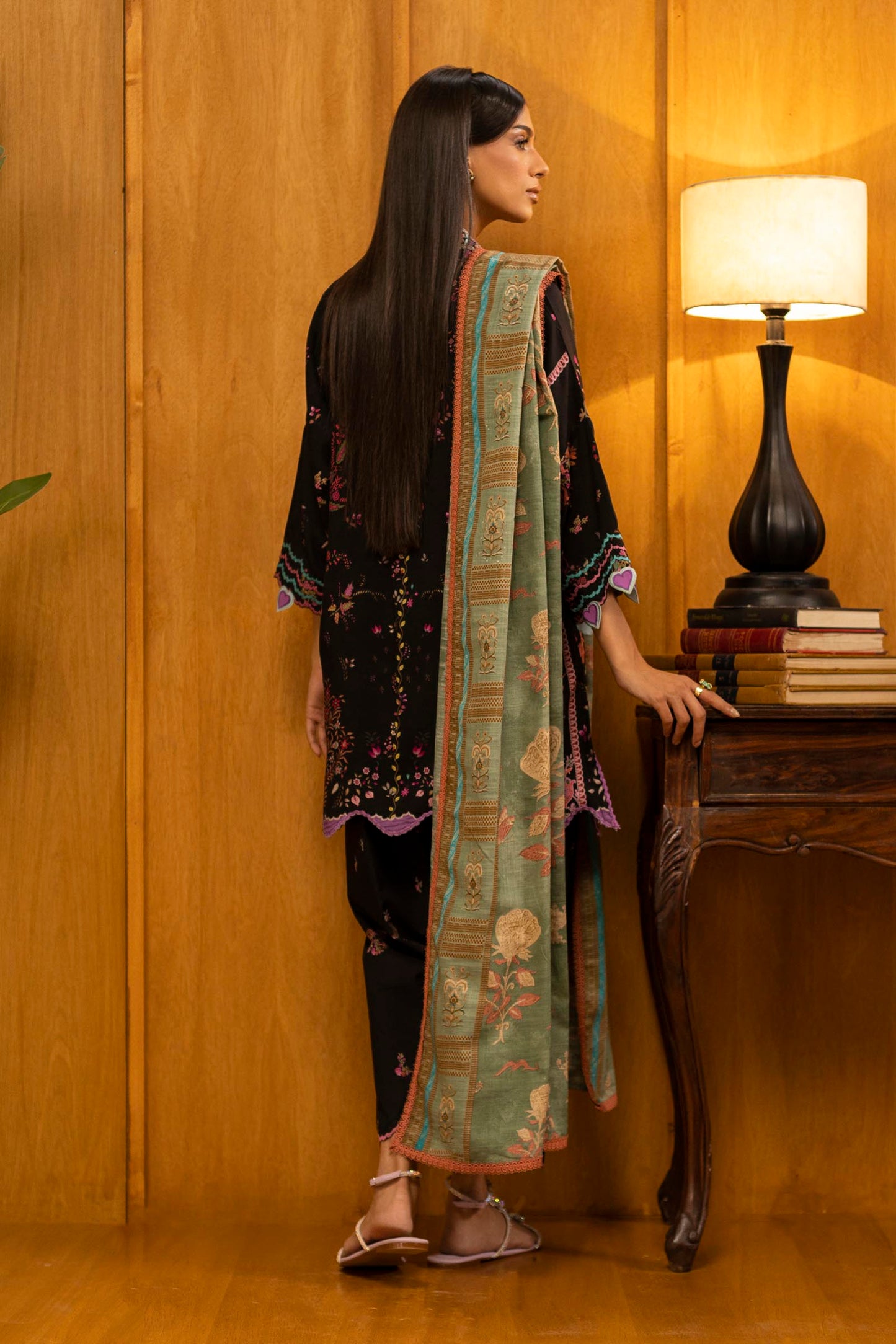 Sana Safinaz | Muzlin Winter 25 | 014B - Casual Dress - available at Maria Faisal in UK and USA.