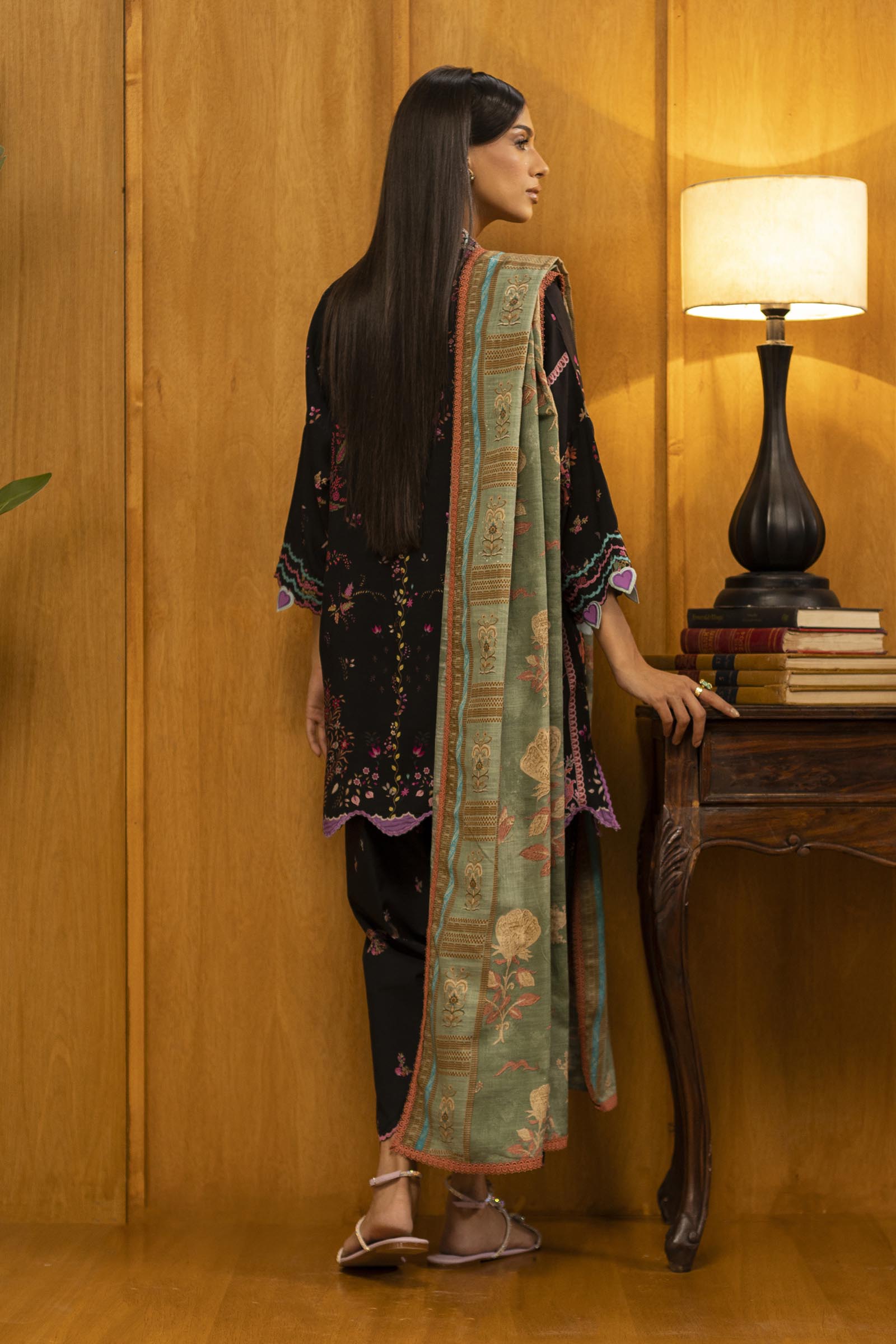 Sana Safinaz | Muzlin Winter 25 | 014B - Casual Dress - available at Maria Faisal in UK and USA.