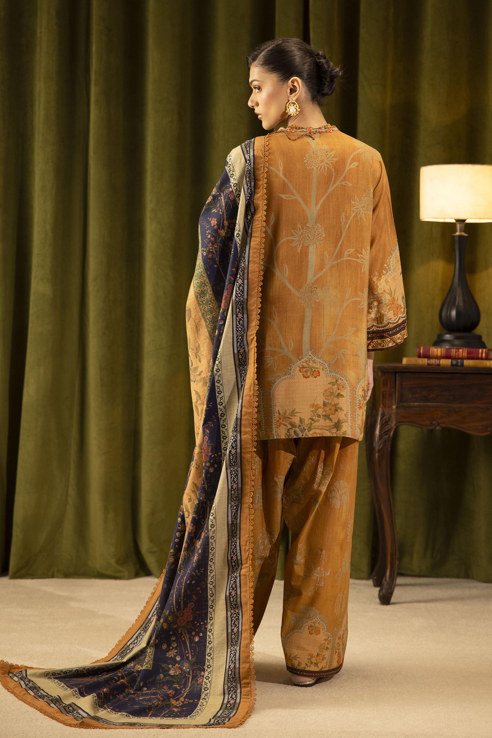 Sana Safinaz | Muzlin Winter 25 | 016B - Casual Dress - available at Maria Faisal in UK and USA.