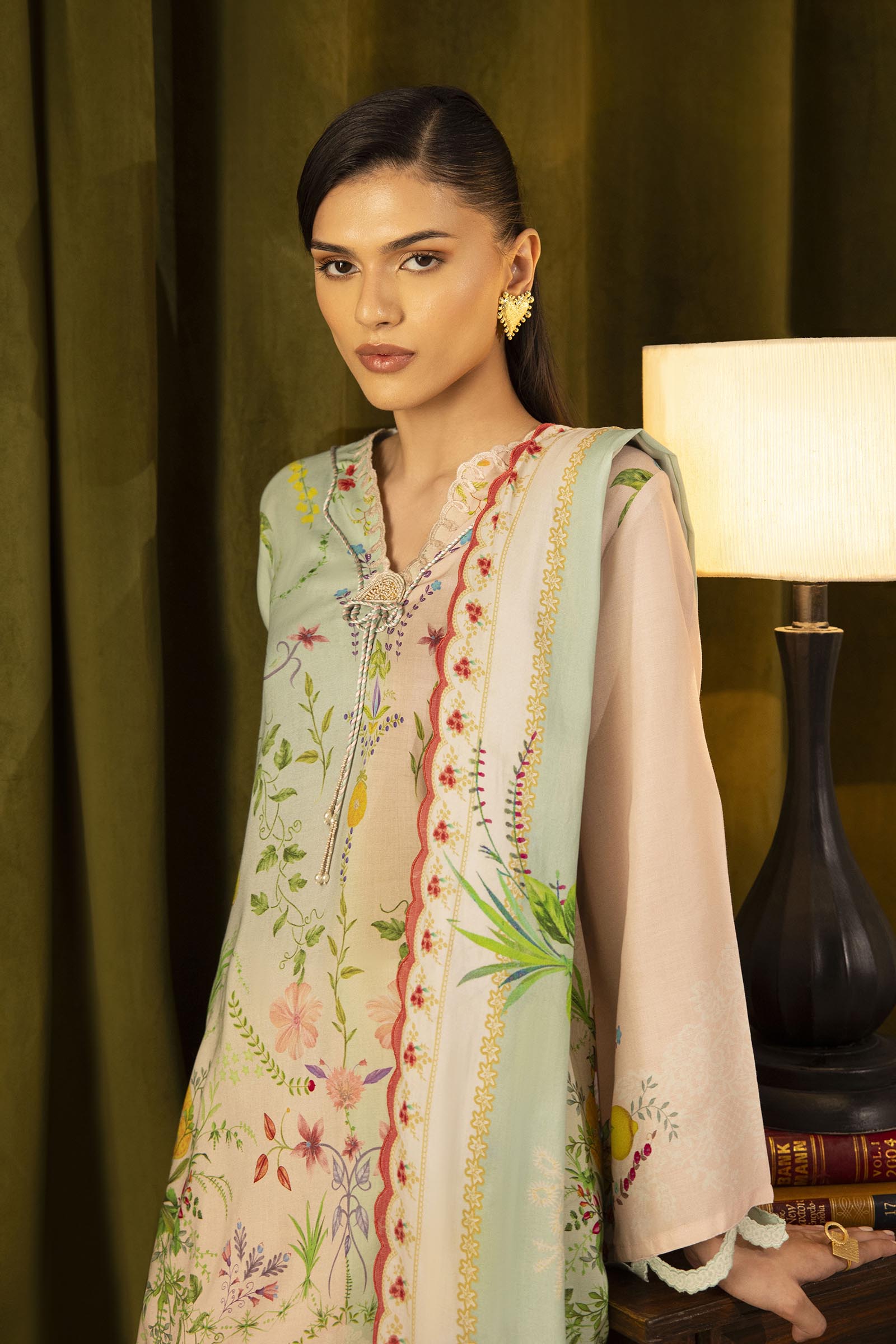 Sana Safinaz | Muzlin Winter 25 | 017A - Casual Dress - available at Maria Faisal in UK and USA.