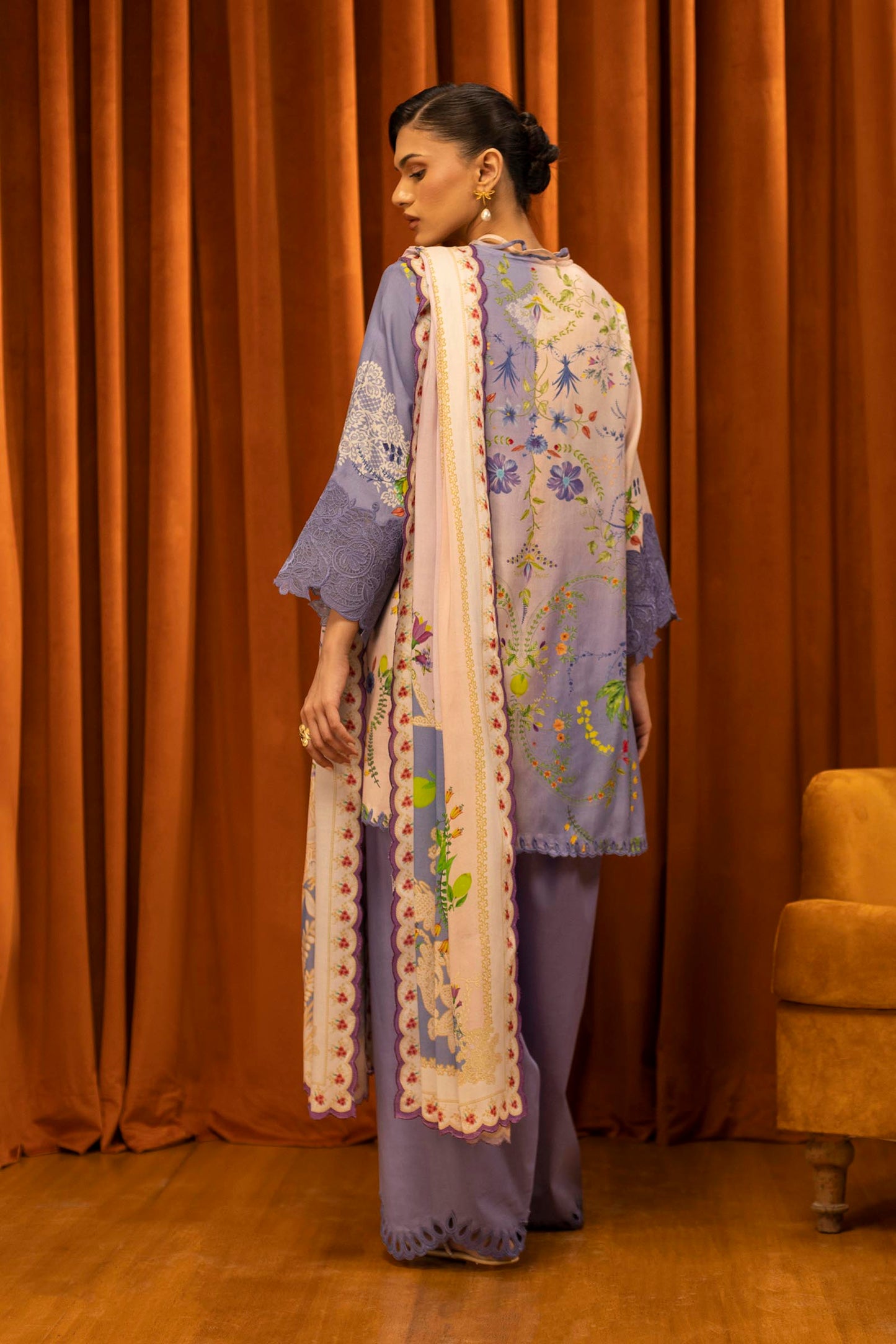 Sana Safinaz | Muzlin Winter 25 | 017B - Casual Dress - available at Maria Faisal in UK and USA.