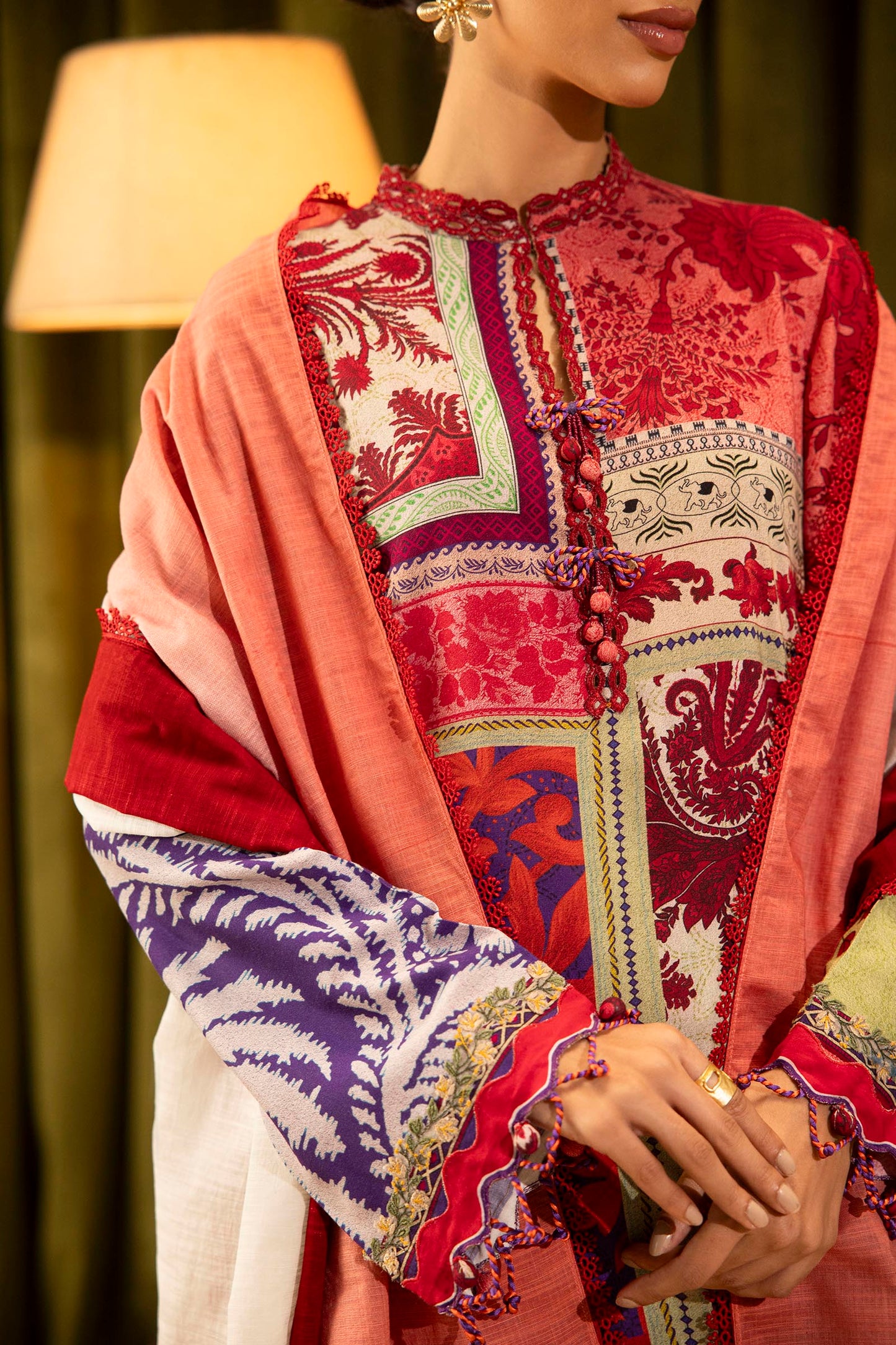 Sana Safinaz | Muzlin Winter 25 | 018A - Casual Dress - available at Maria Faisal in UK and USA.