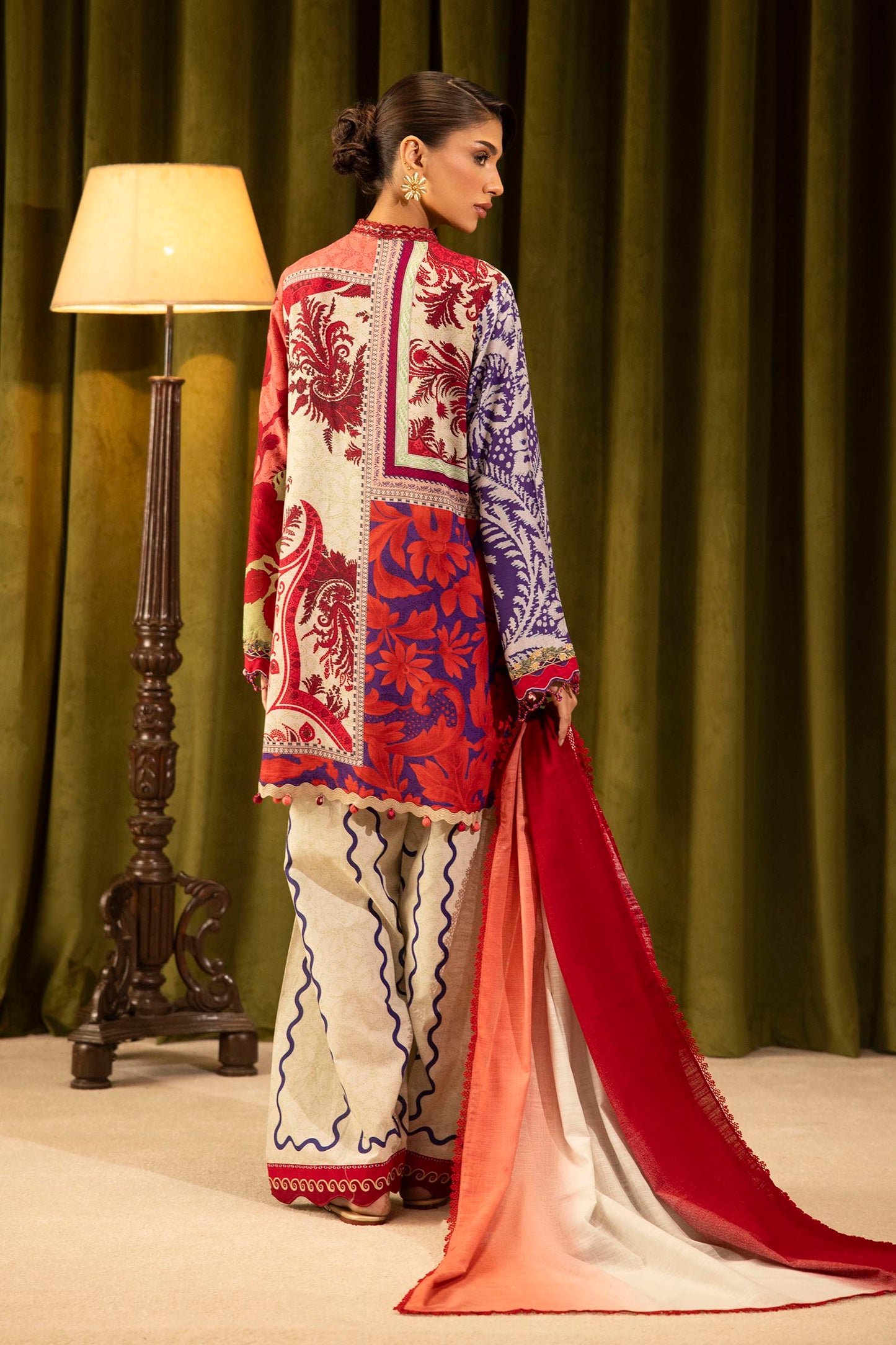 Sana Safinaz | Muzlin Winter 25 | 018A - Casual Dress - available at Maria Faisal in UK and USA.