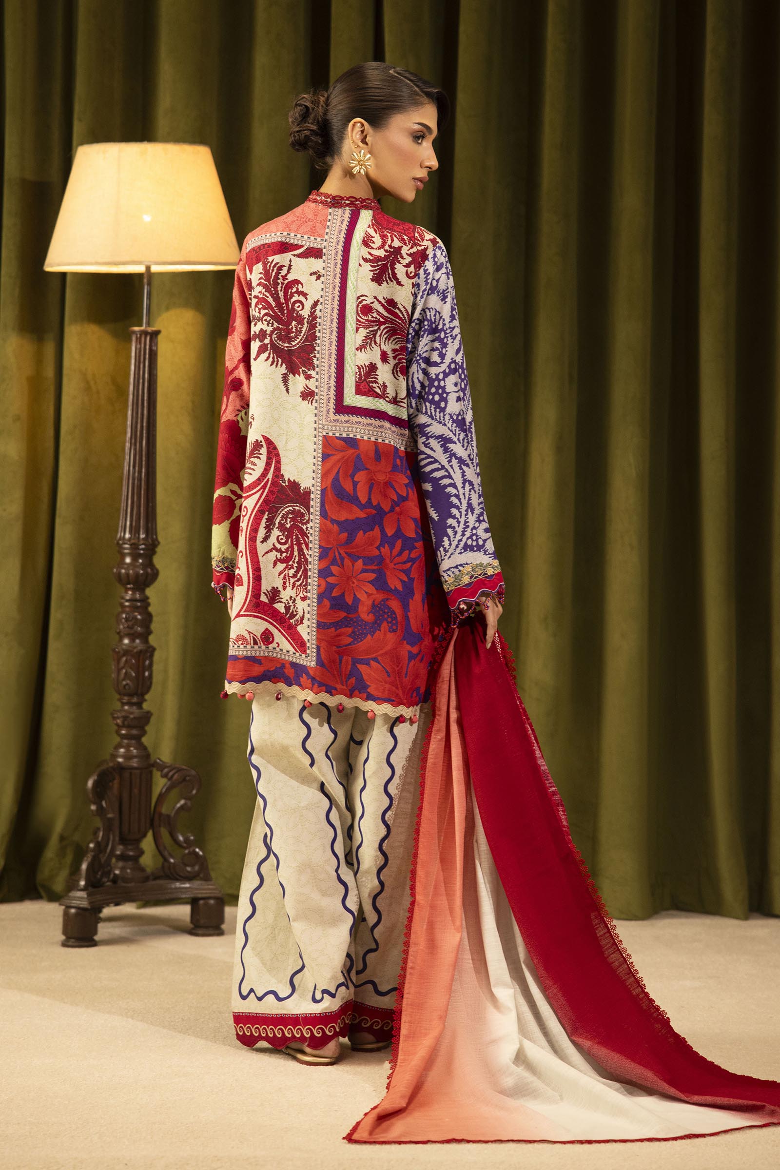 Sana Safinaz | Muzlin Winter 25 | 018A - Casual Dress - available at Maria Faisal in UK and USA.