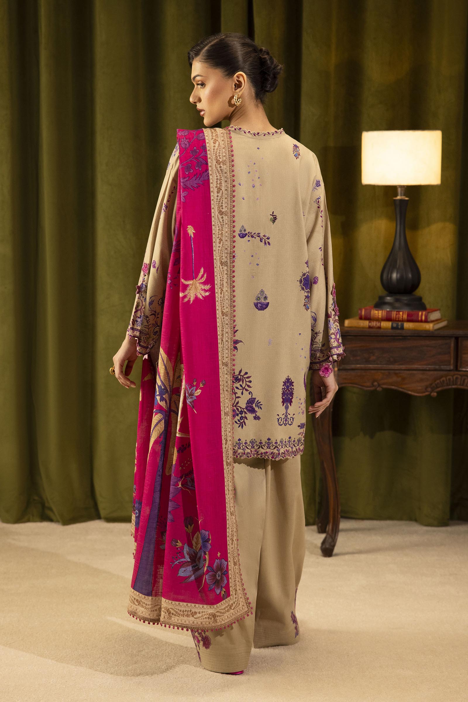 Sana Safinaz | Muzlin Winter 25 | 019A - Casual Dress - available at Maria Faisal in UK and USA.