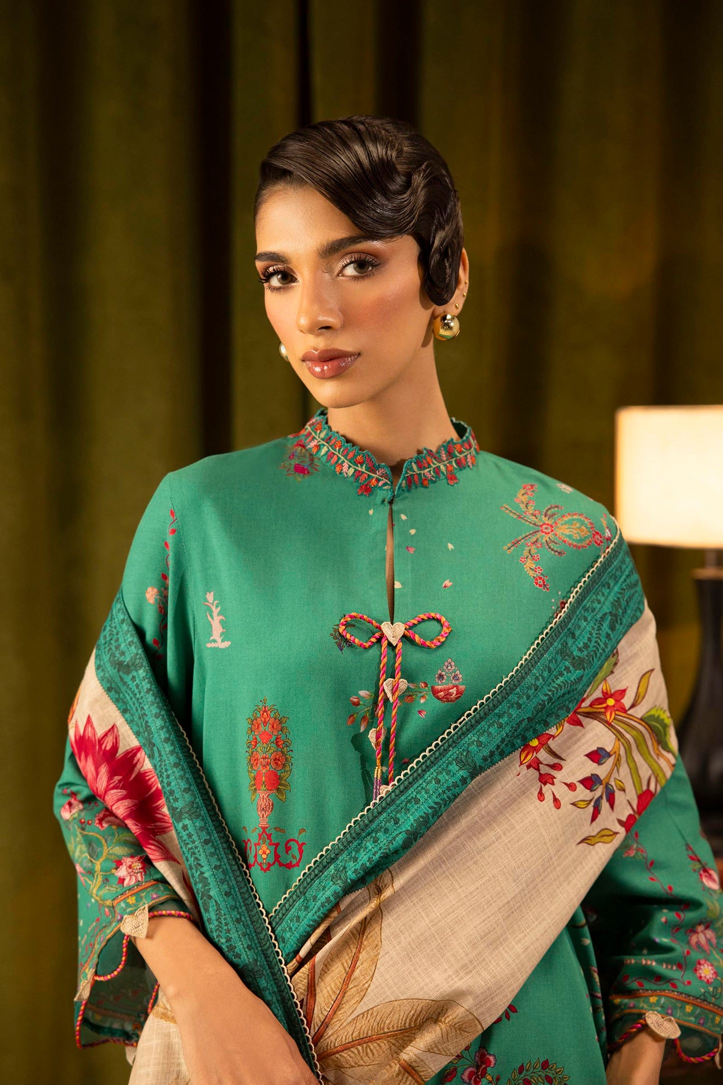 Sana Safinaz | Muzlin Winter 25 | 019B - Casual Dress - available at Maria Faisal in UK and USA.