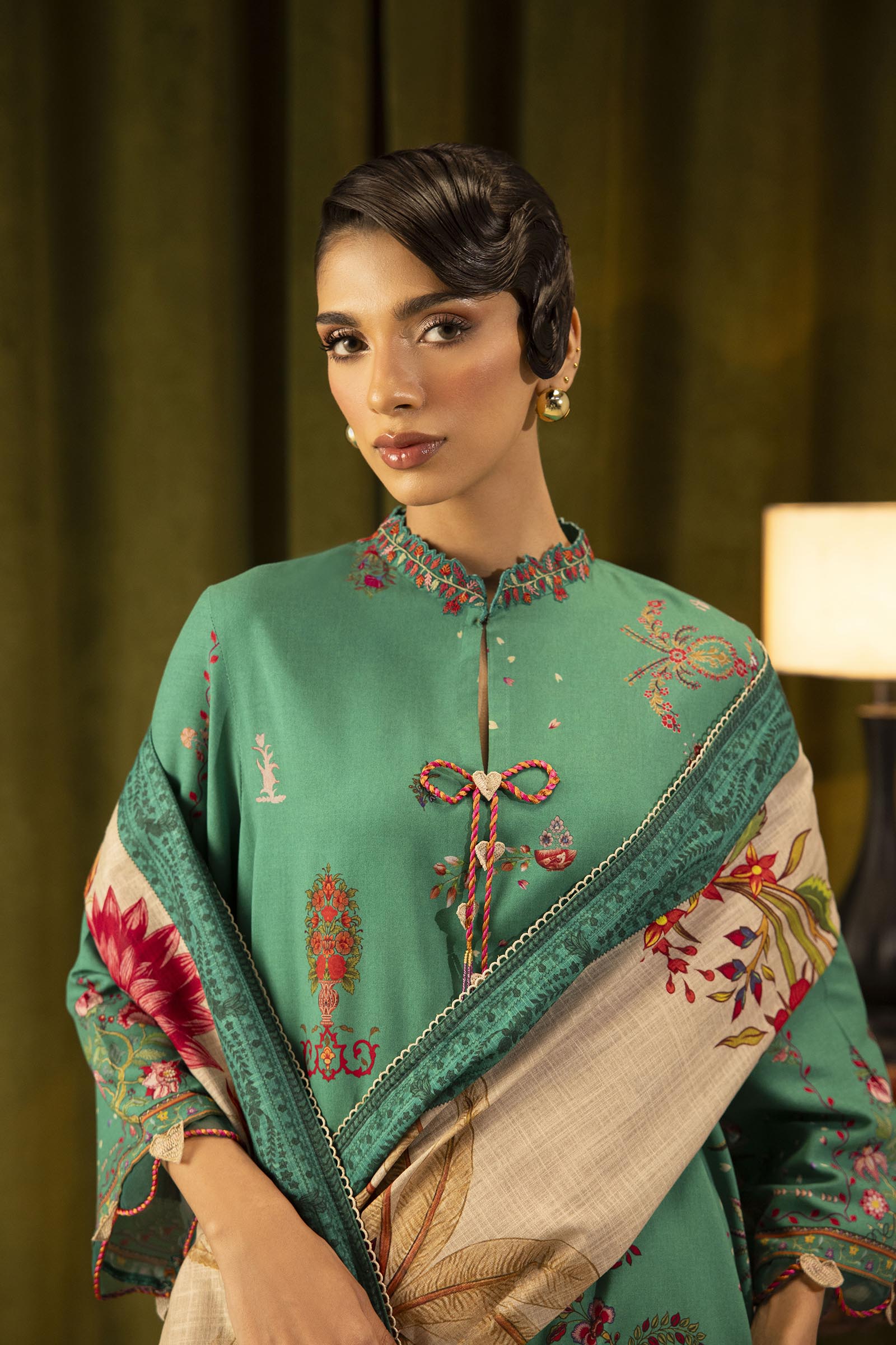 Sana Safinaz | Muzlin Winter 25 | 019B - Casual Dress - available at Maria Faisal in UK and USA.