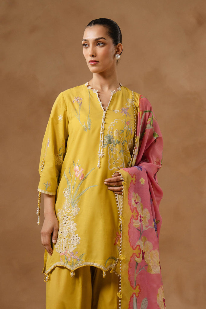 Sana Safinaz | Muzlin Spring 26 | M261-003B-CV - Luxury Dress - available at Maria Faisal in UK and USA.