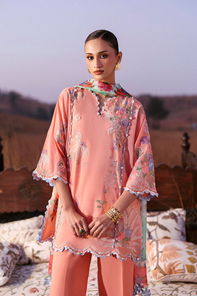 Sana Safinaz | Muzlin Spring 26 | M261-005B-CV - Luxury Dress - available at Maria Faisal in UK and USA.