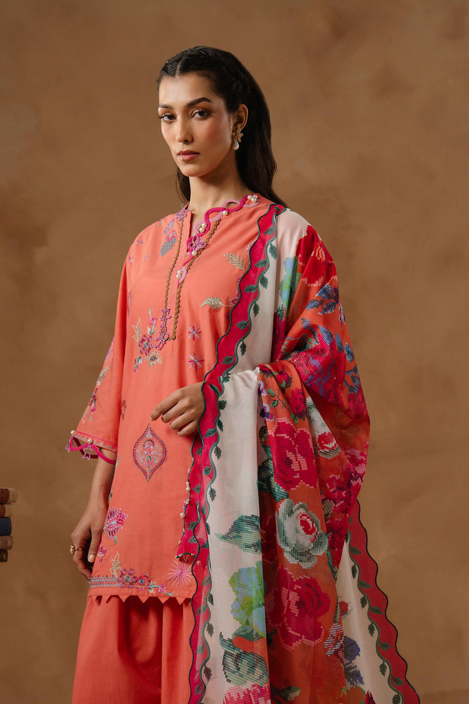 Sana Safinaz | Muzlin Spring 26 | M261-006B-AL - Luxury Dress - available at Maria Faisal in UK and USA.