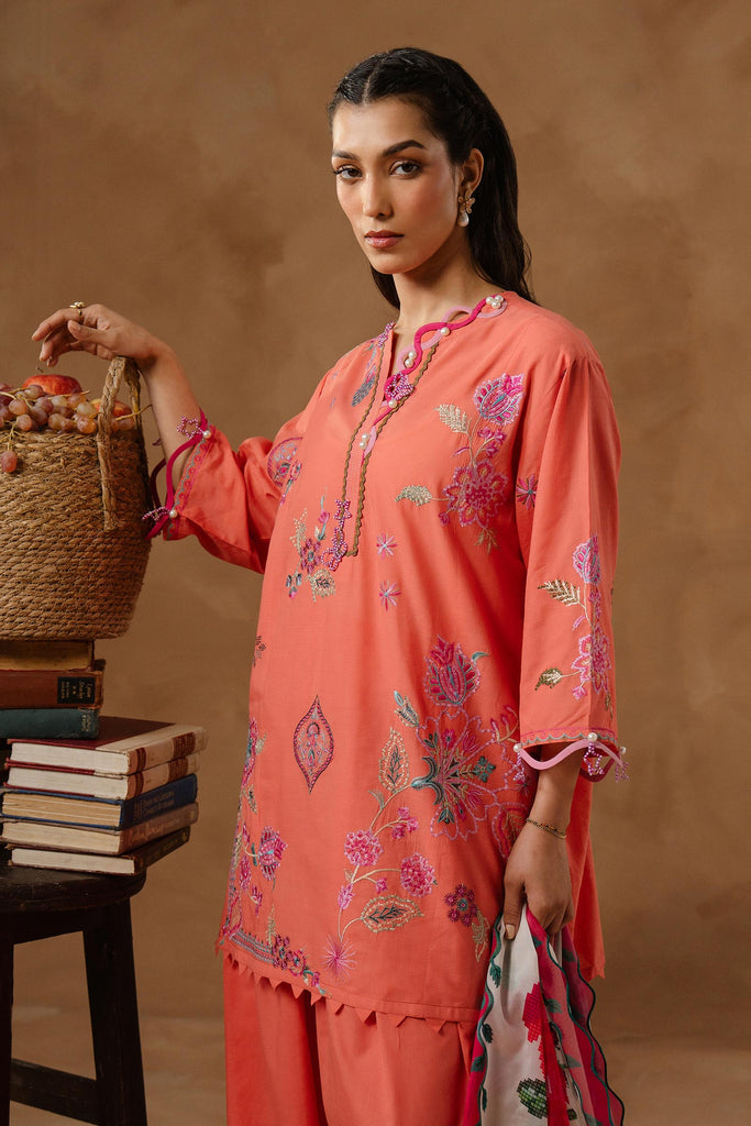 Sana Safinaz | Muzlin Spring 26 | M261-006B-AL - Luxury Dress - available at Maria Faisal in UK and USA.