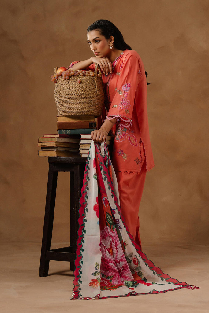 Sana Safinaz | Muzlin Spring 26 | M261-006B-AL - Luxury Dress - available at Maria Faisal in UK and USA.