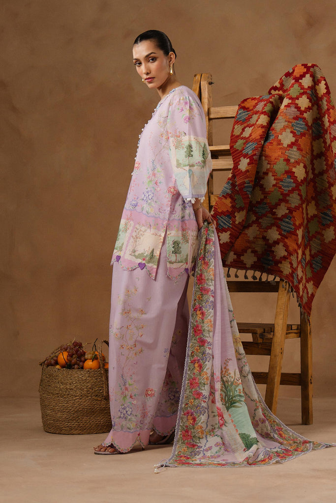 Sana Safinaz | Muzlin Spring 26 | M261-014A-CU - Luxury Dress - available at Maria Faisal in UK and USA.