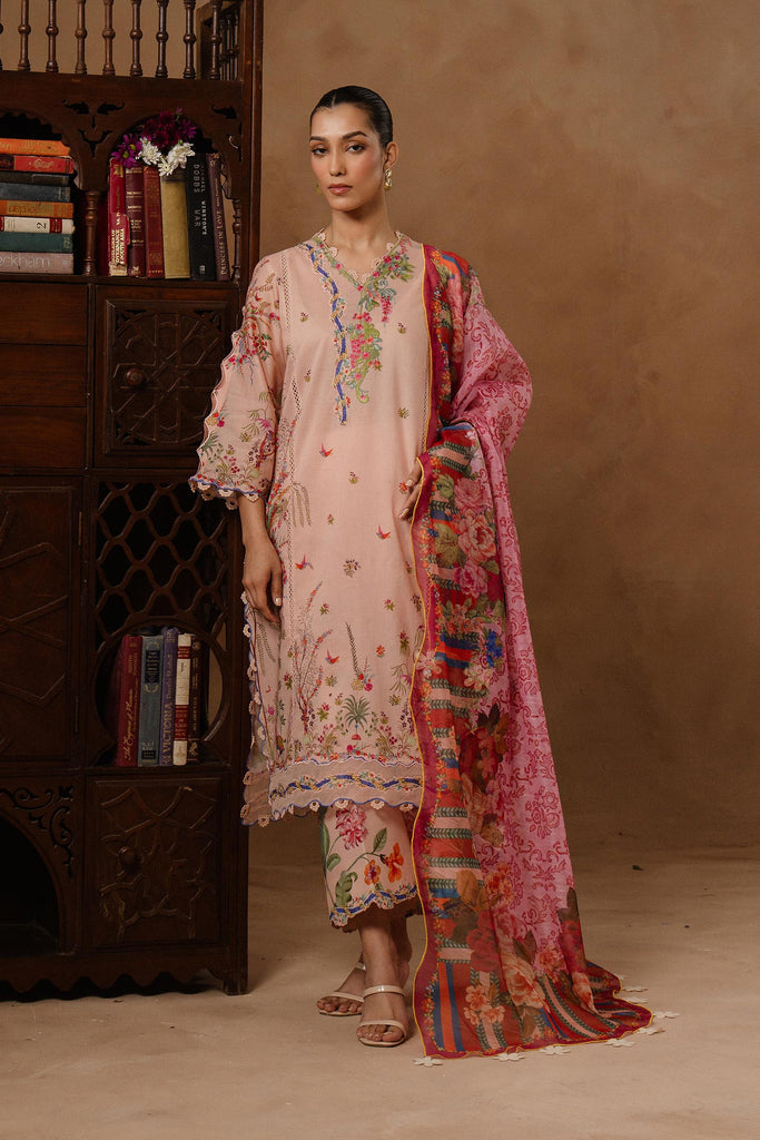 Sana Safinaz | Muzlin Spring 26 | M261-015B-CU - Luxury Dress - available at Maria Faisal in UK and USA.