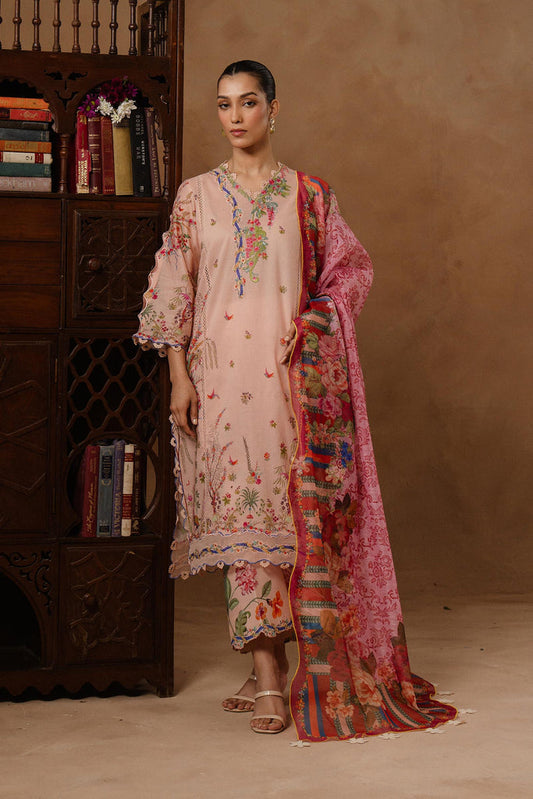 Sana Safinaz | Muzlin Spring 26 | M261-015B-CU - Luxury Dress - available at Maria Faisal in UK and USA.