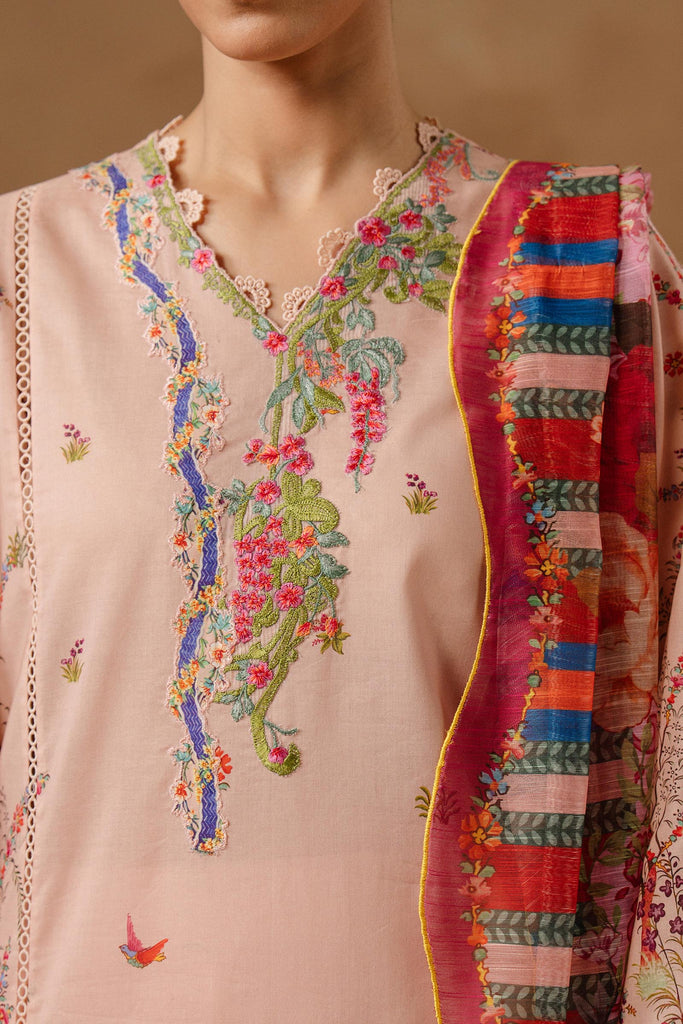 Sana Safinaz | Muzlin Spring 26 | M261-015B-CU - Luxury Dress - available at Maria Faisal in UK and USA.