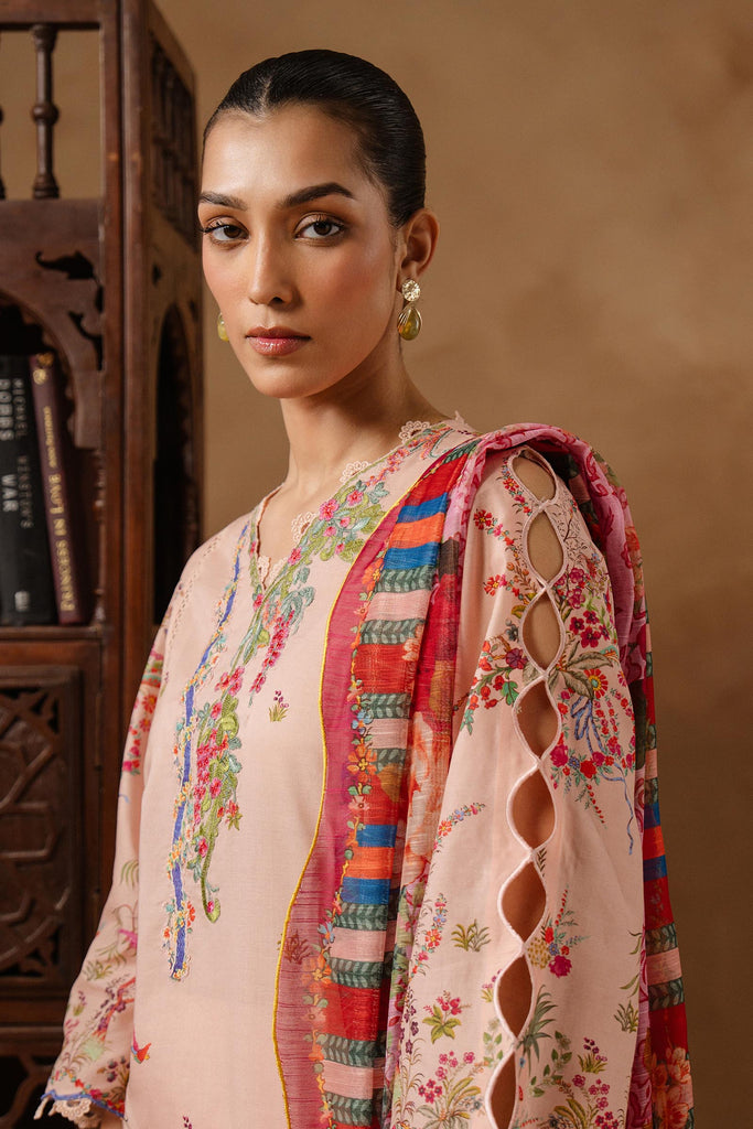 Sana Safinaz | Muzlin Spring 26 | M261-015B-CU - Luxury Dress - available at Maria Faisal in UK and USA.