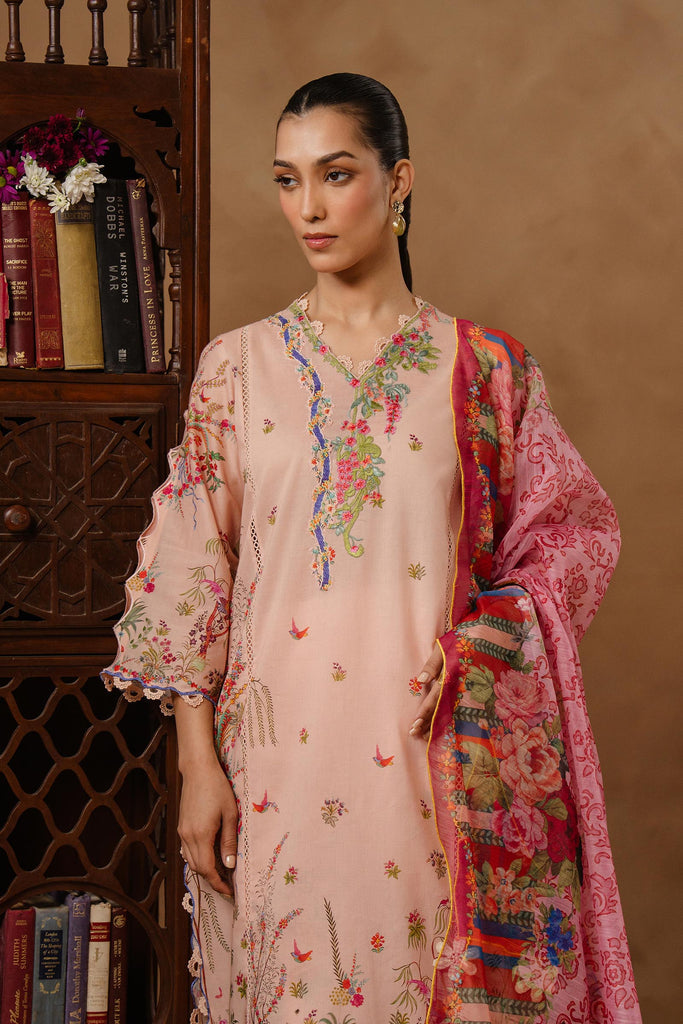 Sana Safinaz | Muzlin Spring 26 | M261-015B-CU - Luxury Dress - available at Maria Faisal in UK and USA.