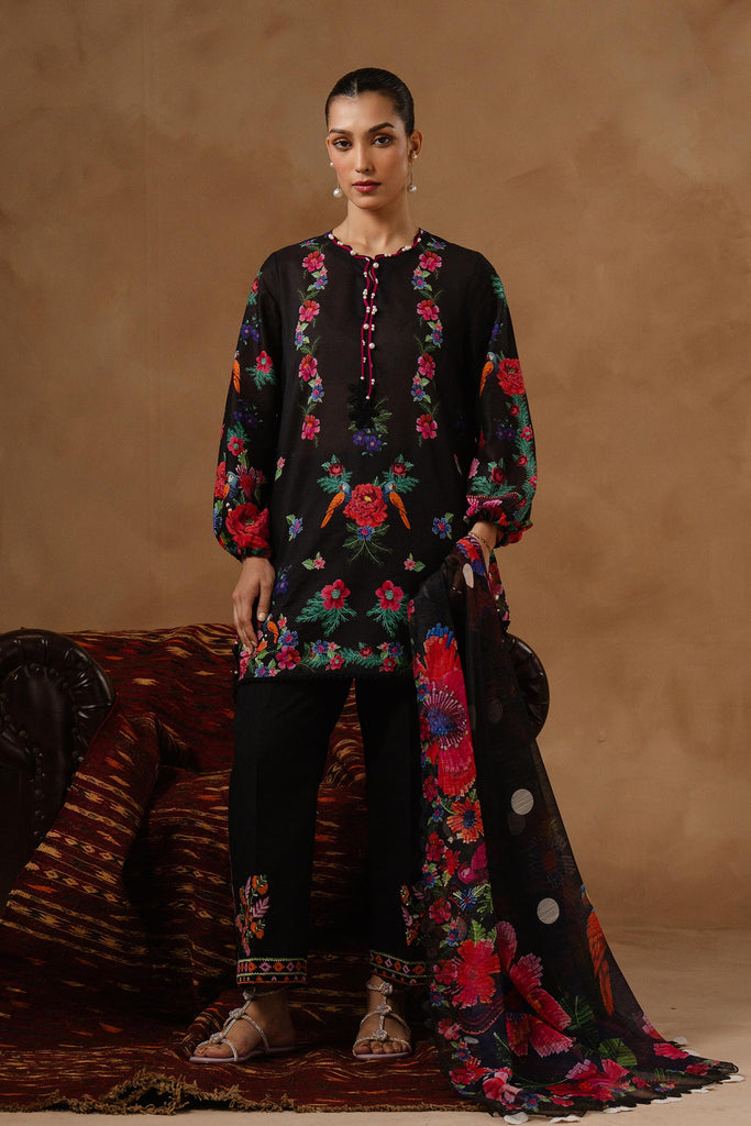 Sana Safinaz | Muzlin Spring 26 | M261-016B-CU - Luxury Dress - available at Maria Faisal in UK and USA.