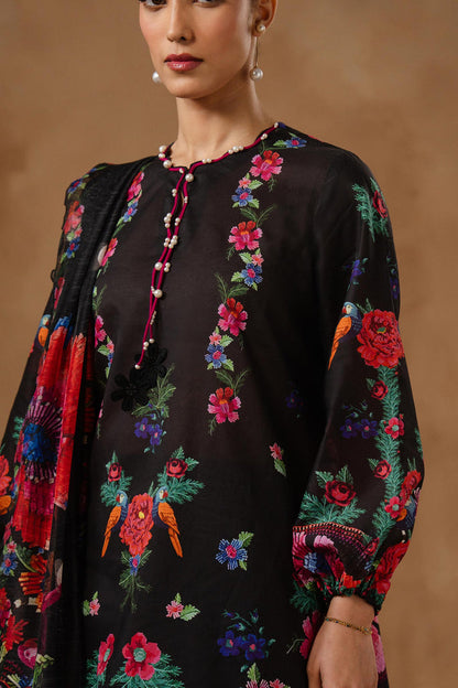 Sana Safinaz | Muzlin Spring 26 | M261-016B-CU - Luxury Dress - available at Maria Faisal in UK and USA.