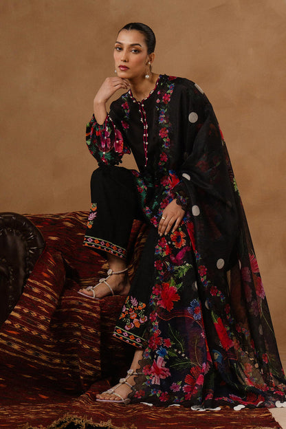 Sana Safinaz | Muzlin Spring 26 | M261-016B-CU - Luxury Dress - available at Maria Faisal in UK and USA.