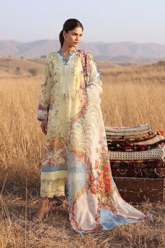Sana Safinaz | Muzlin Spring 26 | M261-017B-AU - Luxury Dress - available at Maria Faisal in UK and USA.