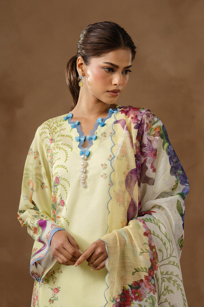Sana Safinaz | Muzlin Spring 26 | M261-017B-AU - Luxury Dress - available at Maria Faisal in UK and USA.