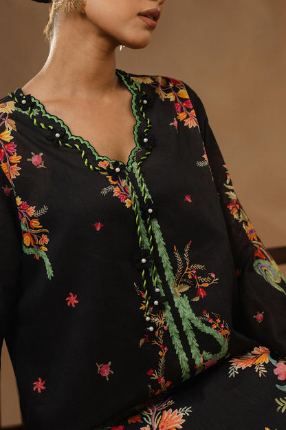 Sana Safinaz | Muzlin Spring 26 | M261-018B-CI - Luxury Dress - available at Maria Faisal in UK and USA.