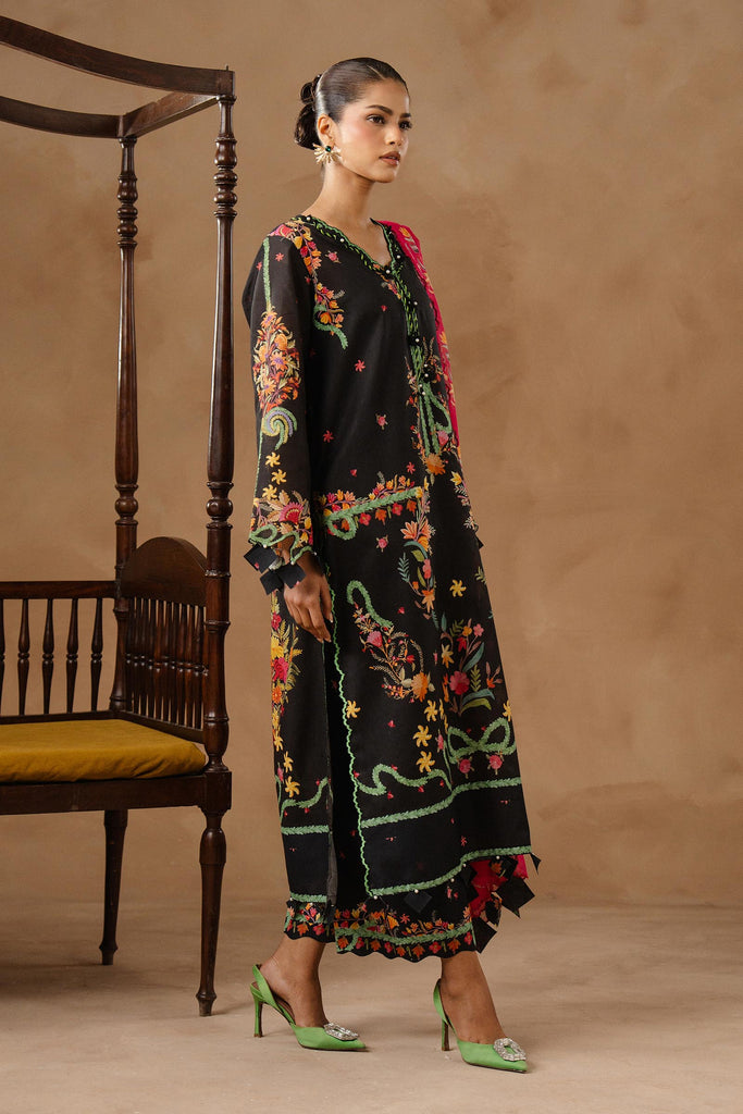 Sana Safinaz | Muzlin Spring 26 | M261-018B-CI - Luxury Dress - available at Maria Faisal in UK and USA.