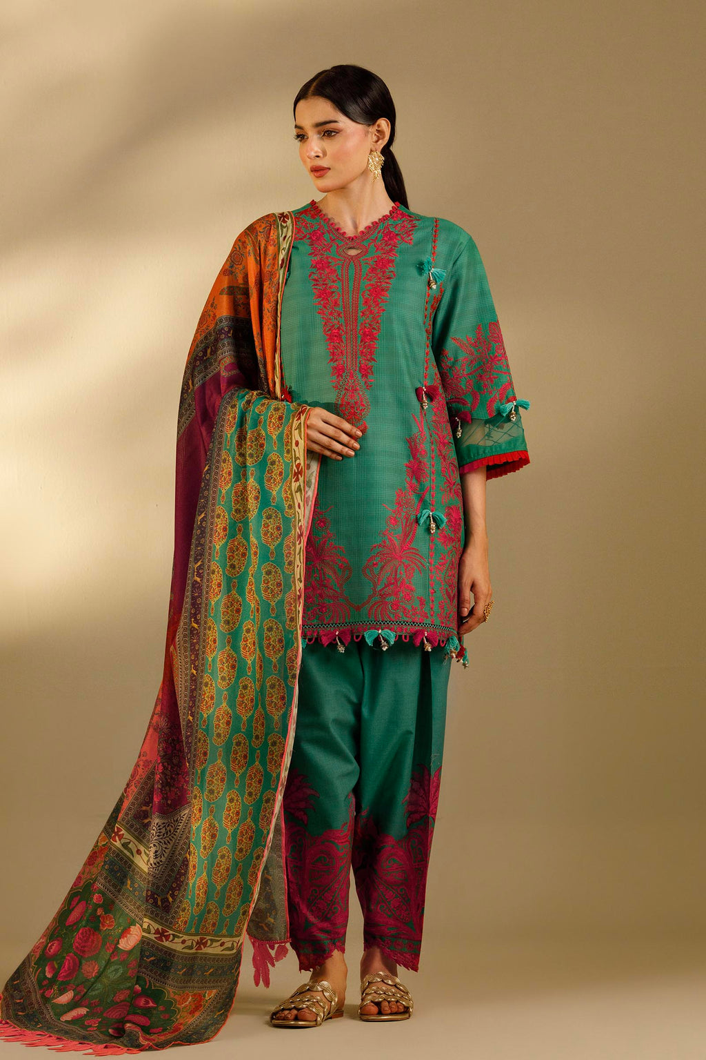 Sana Safinaz | Muzlin Summer 26 | MS-02 - Luxury Dress - available at Maria Faisal in UK and USA.