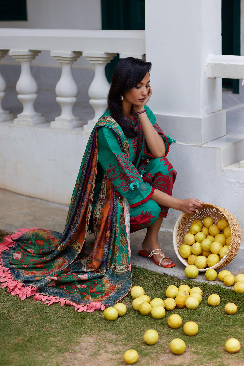 Sana Safinaz | Muzlin Summer 26 | 3-MS - Luxury Dress - available at Maria Faisal in UK and USA.