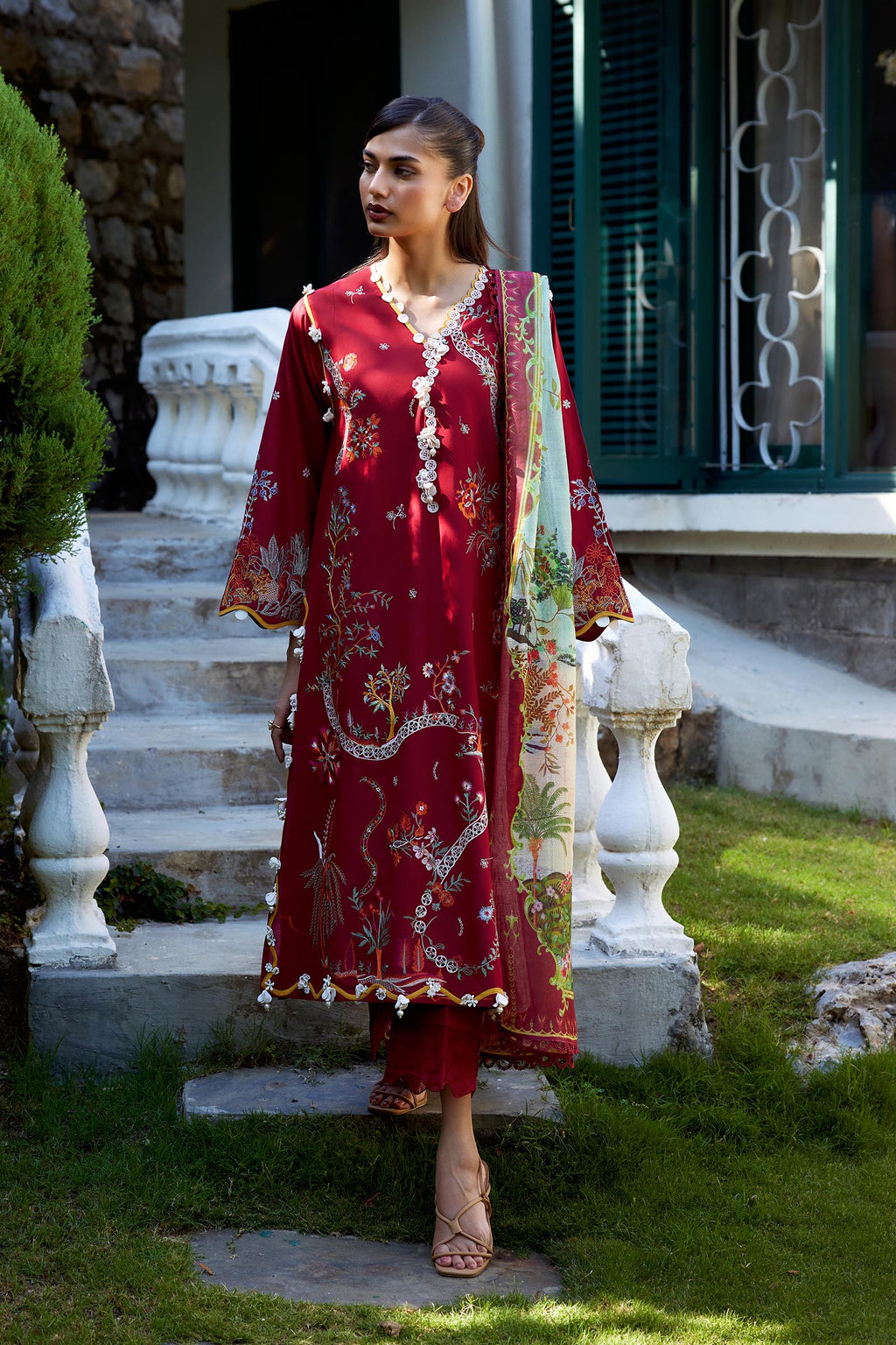Sana Safinaz | Muzlin Summer 26 | 6-MS - Luxury Dress - available at Maria Faisal in UK and USA.